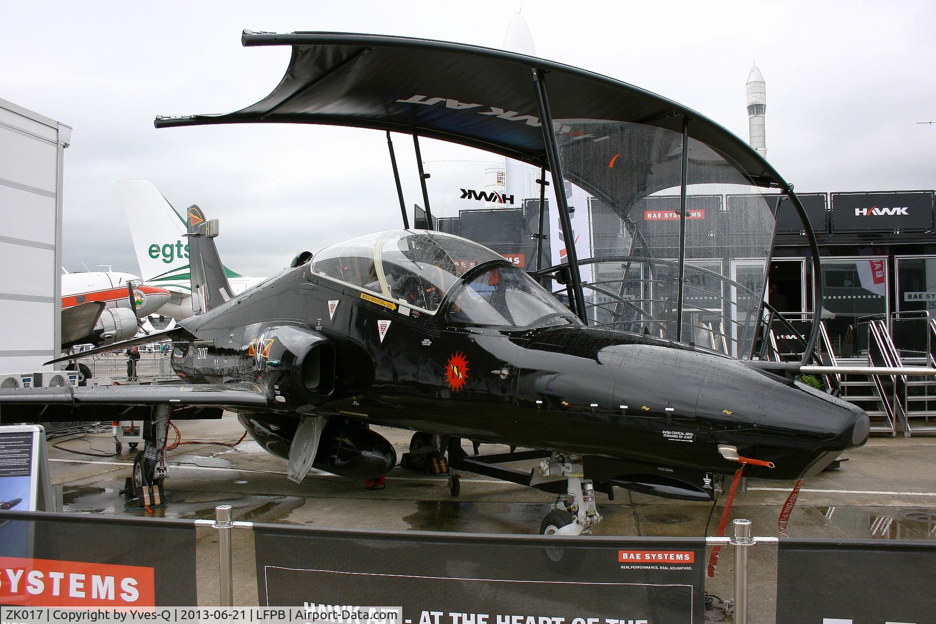 ZK017, 2008 British Aerospace Hawk T2 C/N RT008/1246, British Aerospace Hawk T.2, Static display, Paris-Le Bourget Air Show 2013