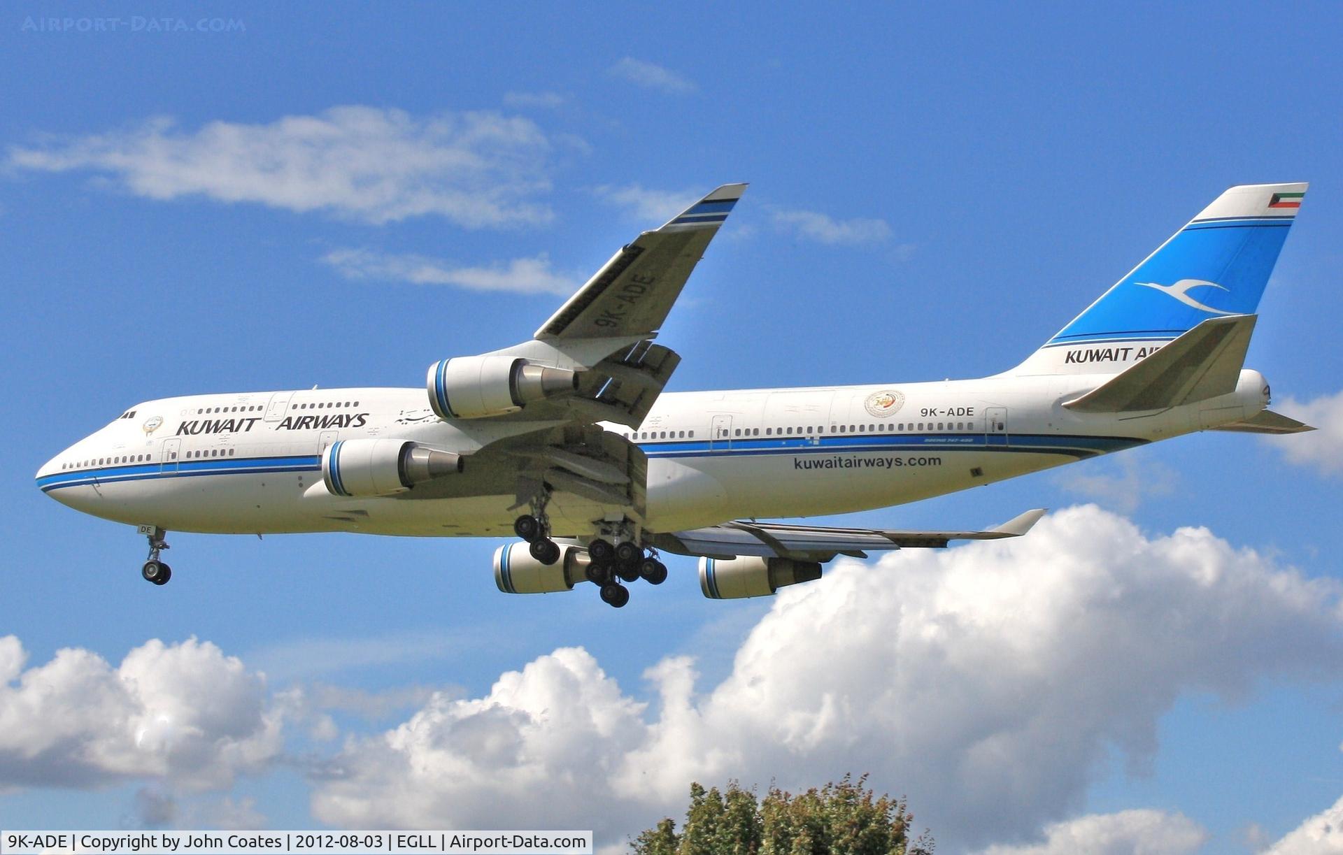 9K-ADE, 1994 Boeing 747-469 (M) C/N 27338, Arriving 27L