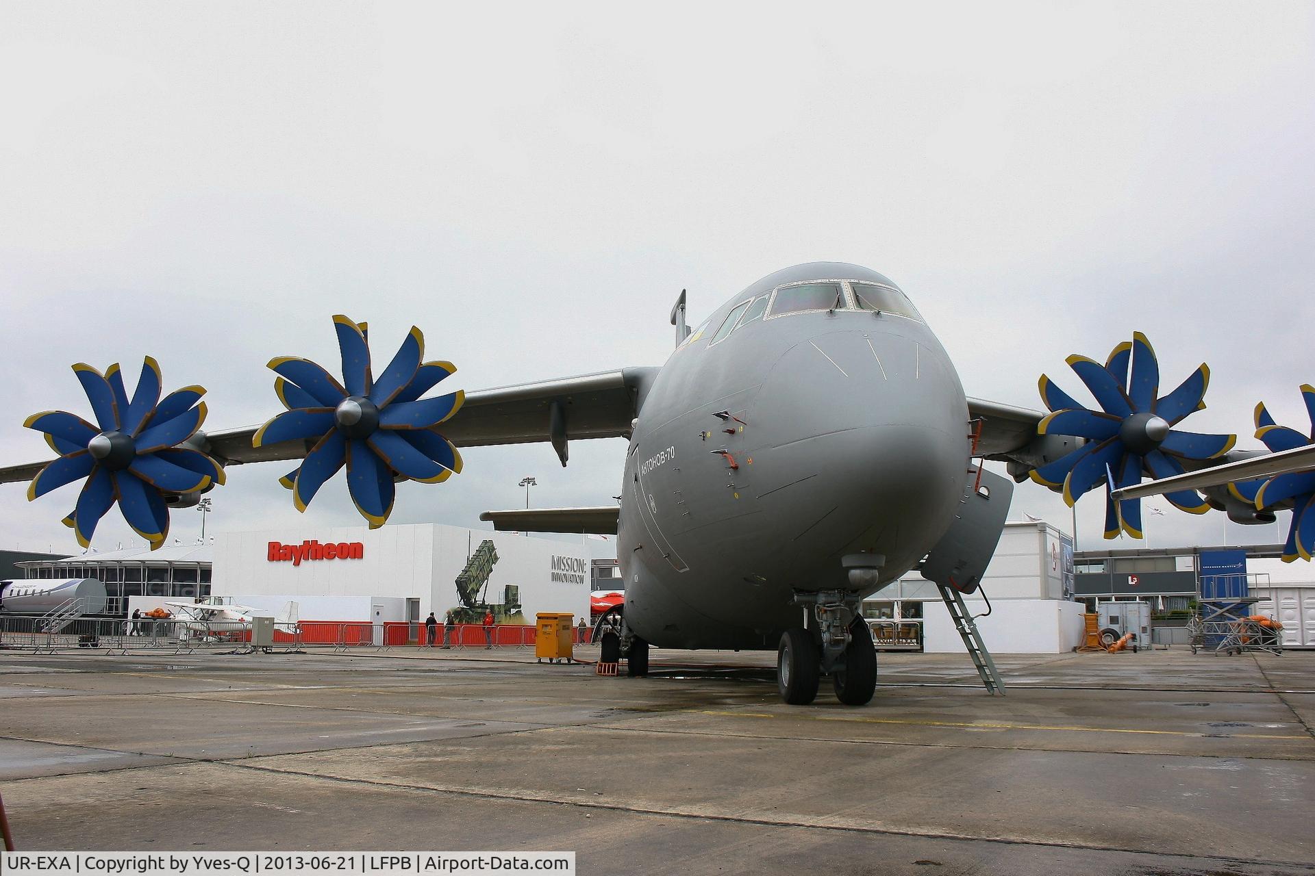 UR-EXA, Antonov An-70 C/N 770102, Antonov An-70, Static display, Paris-Le Bourget (LFPB-LBG) Air Show 2013