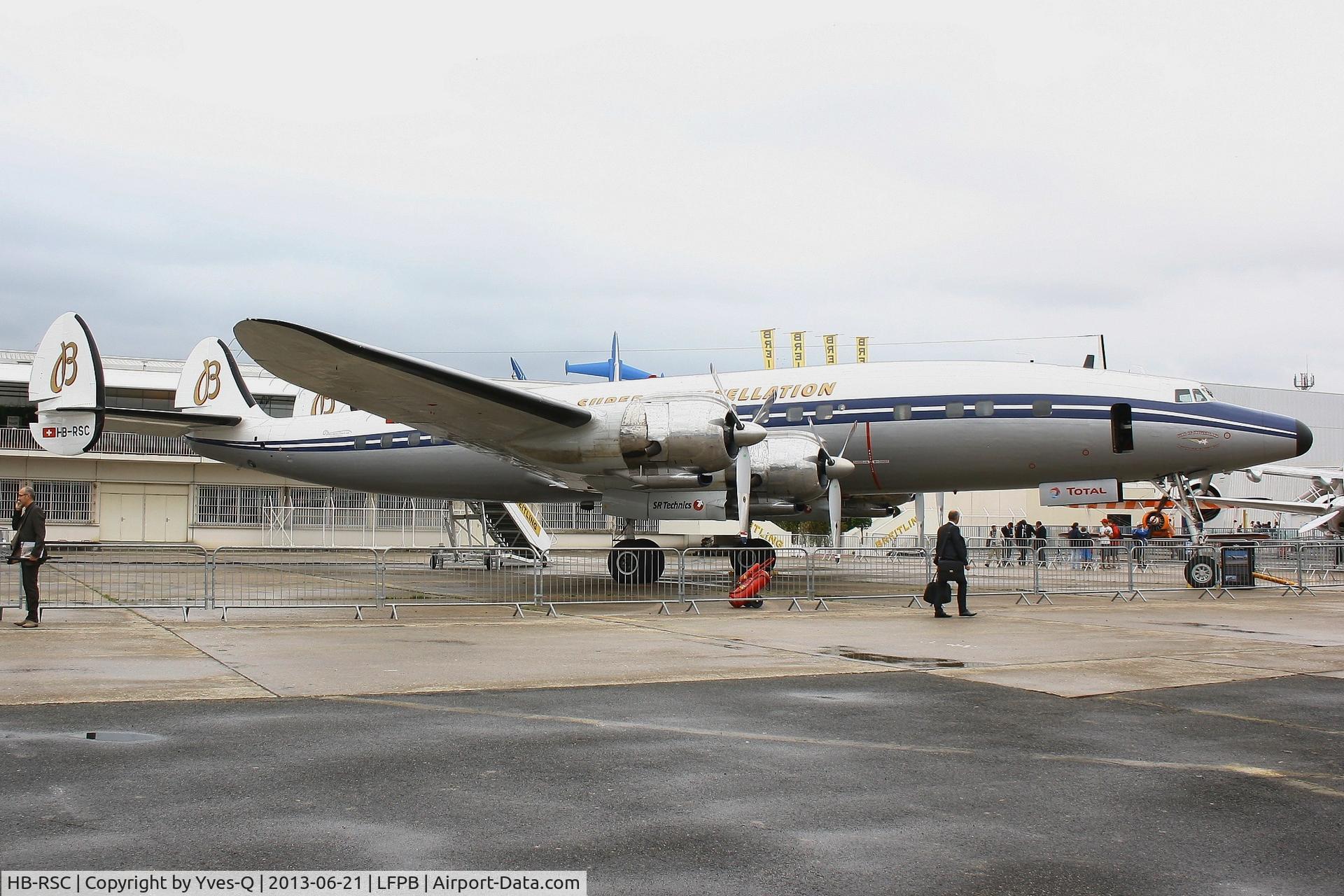 HB-RSC, 1955 Lockheed C-121C Super Constellation (L-1049F) C/N 1049F-4175, Lockheed C-121C Super Constellation, Static display, Paris-Le Bourget (LFPB-LBG) Air Show 2013