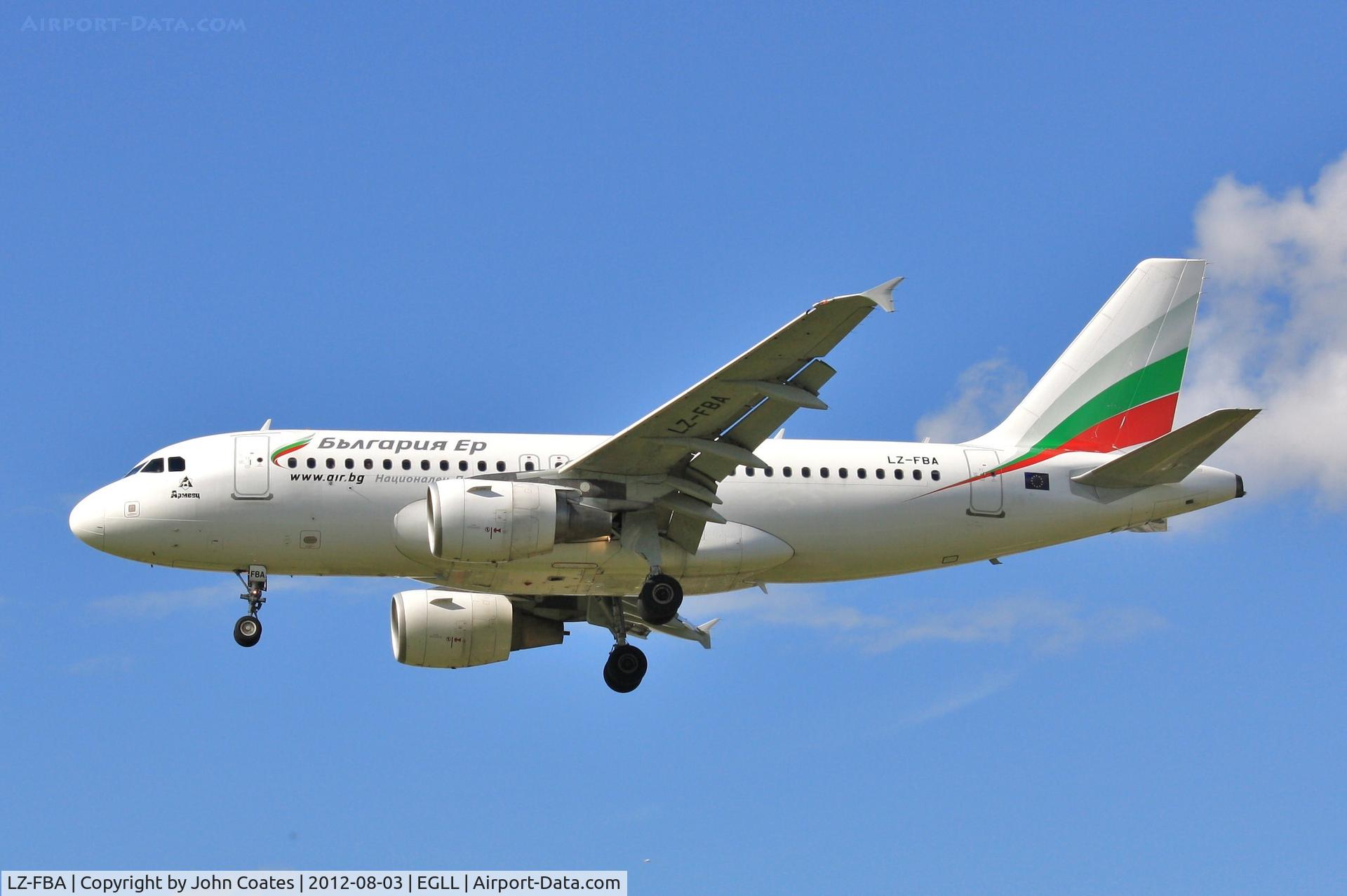 LZ-FBA, 2008 Airbus A319-112 C/N 3564, Finals 27L