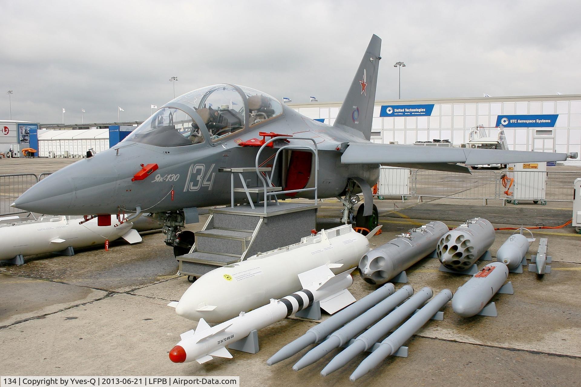 134, Yakovlev Yak-130 C/N 13012101, Yakovlev Yak-130, Static display, Paris-Le Bourget Air Show 2013