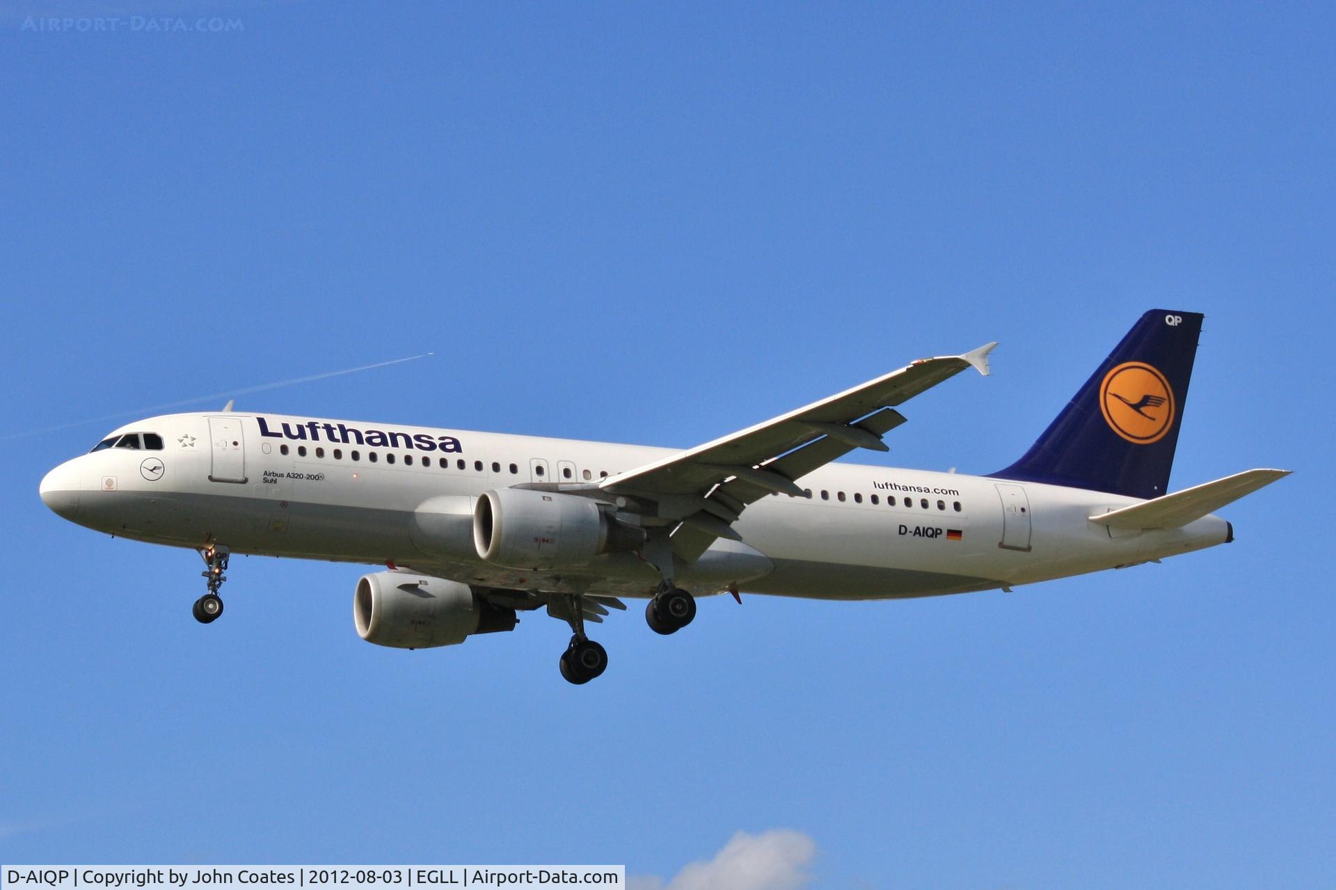 D-AIQP, 1992 Airbus A320-211 C/N 346, Approach 27L