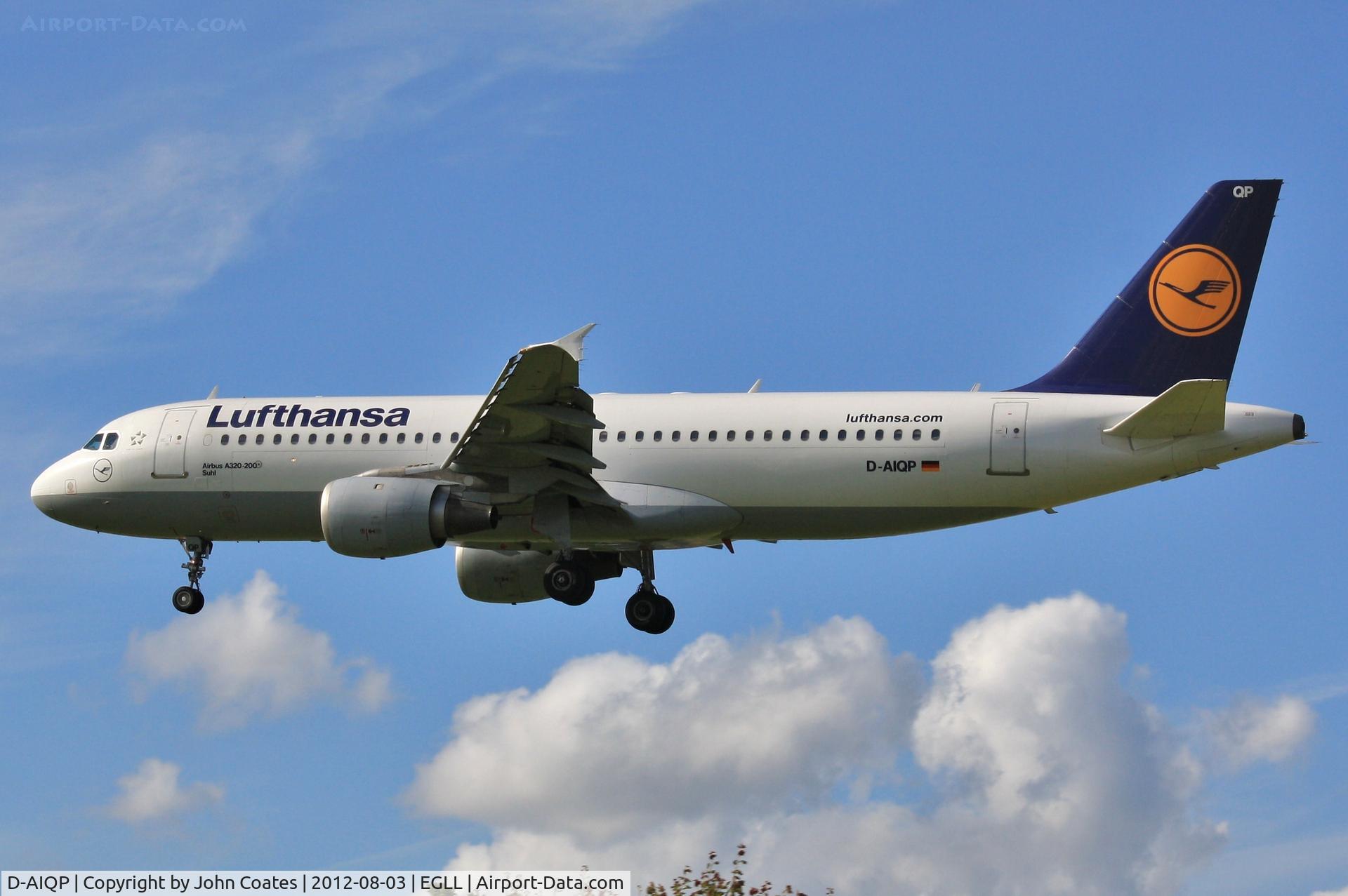 D-AIQP, 1992 Airbus A320-211 C/N 346, Finals 27L