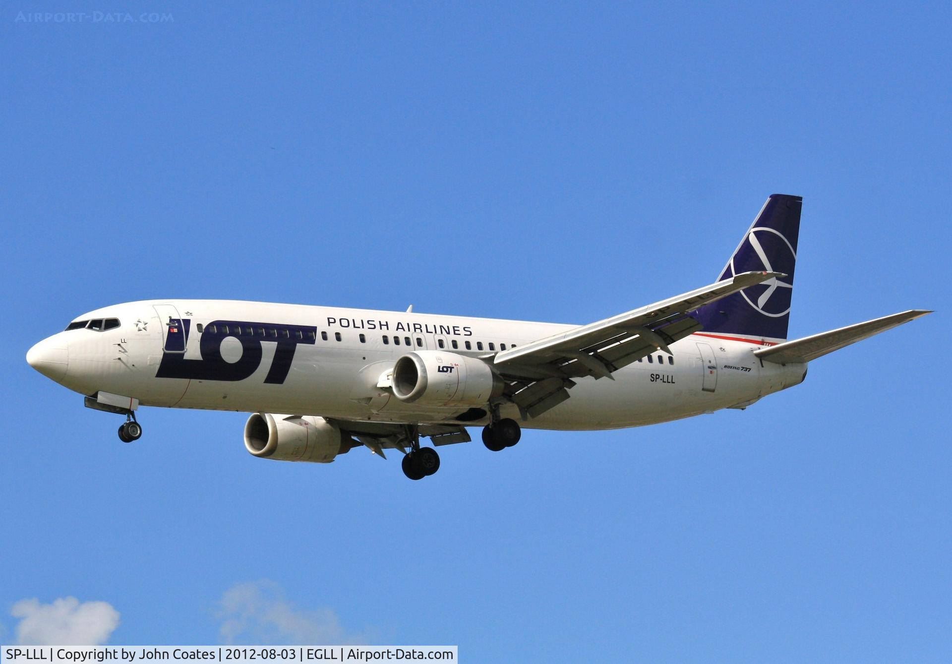 SP-LLL, 1993 Boeing 737-4Q8 C/N 25164, Approach 27L