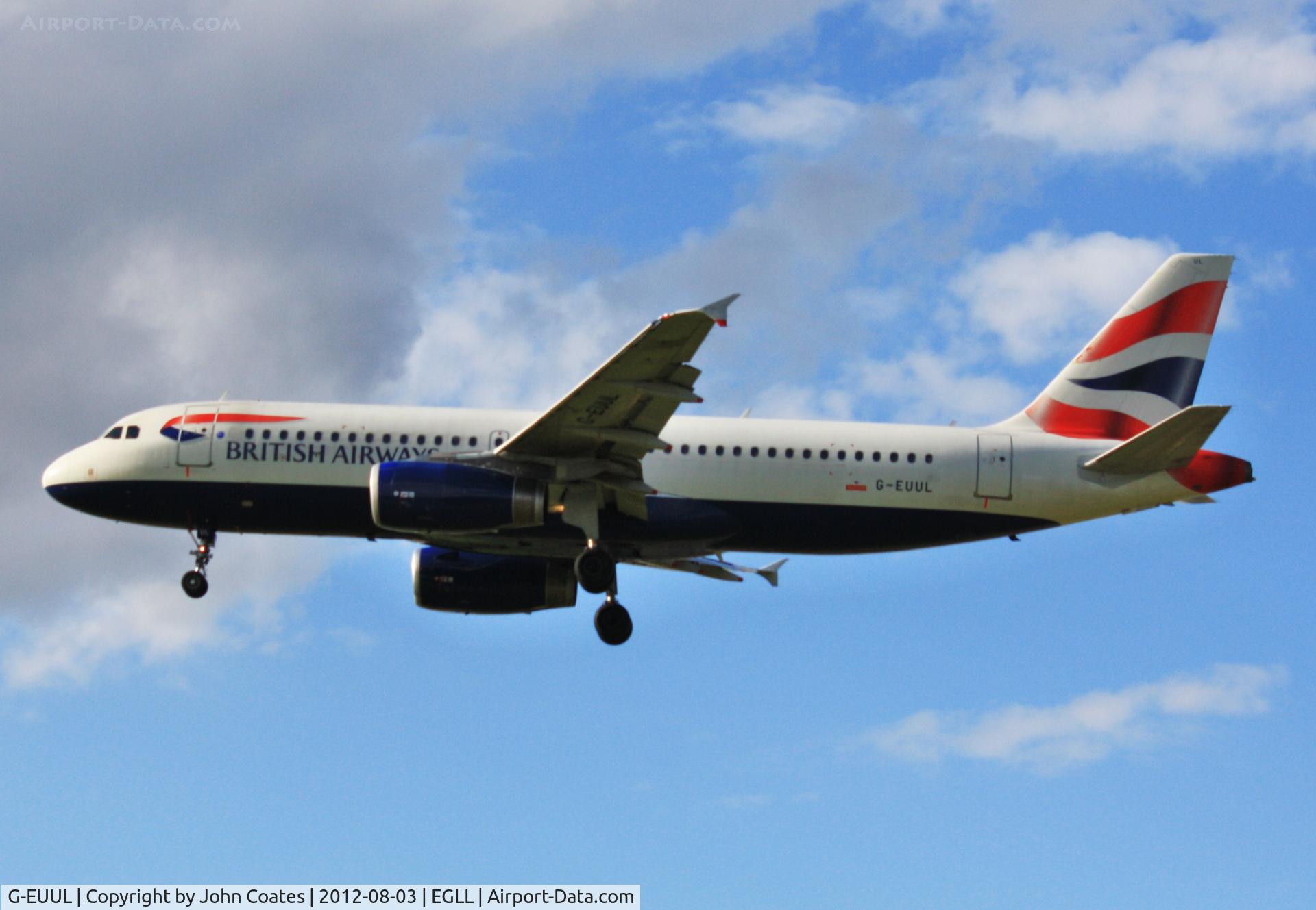 G-EUUL, 2002 Airbus A320-232 C/N 1708, Finals 27L