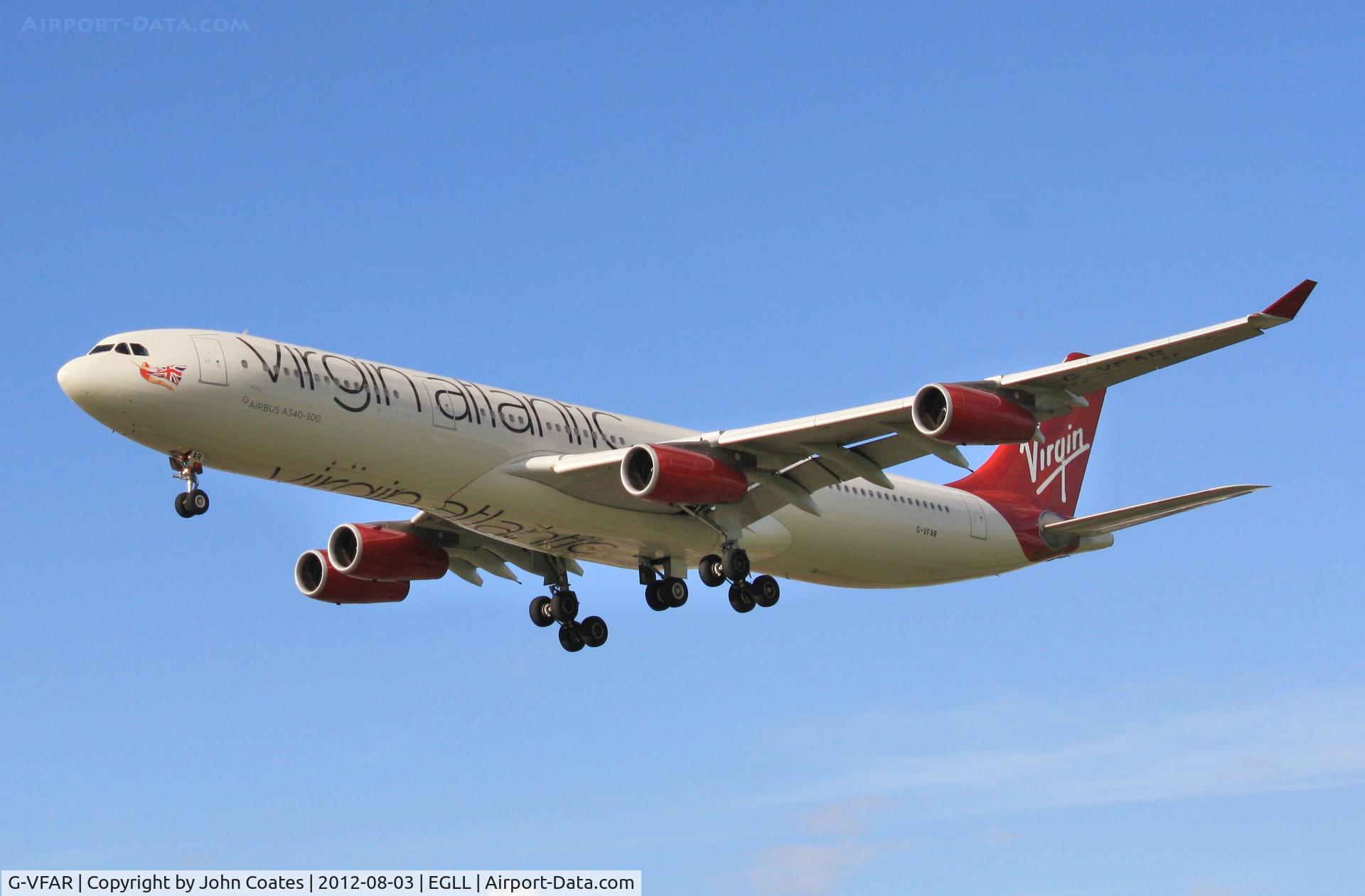 G-VFAR, 1998 Airbus A340-313X C/N 225, Approach 27L