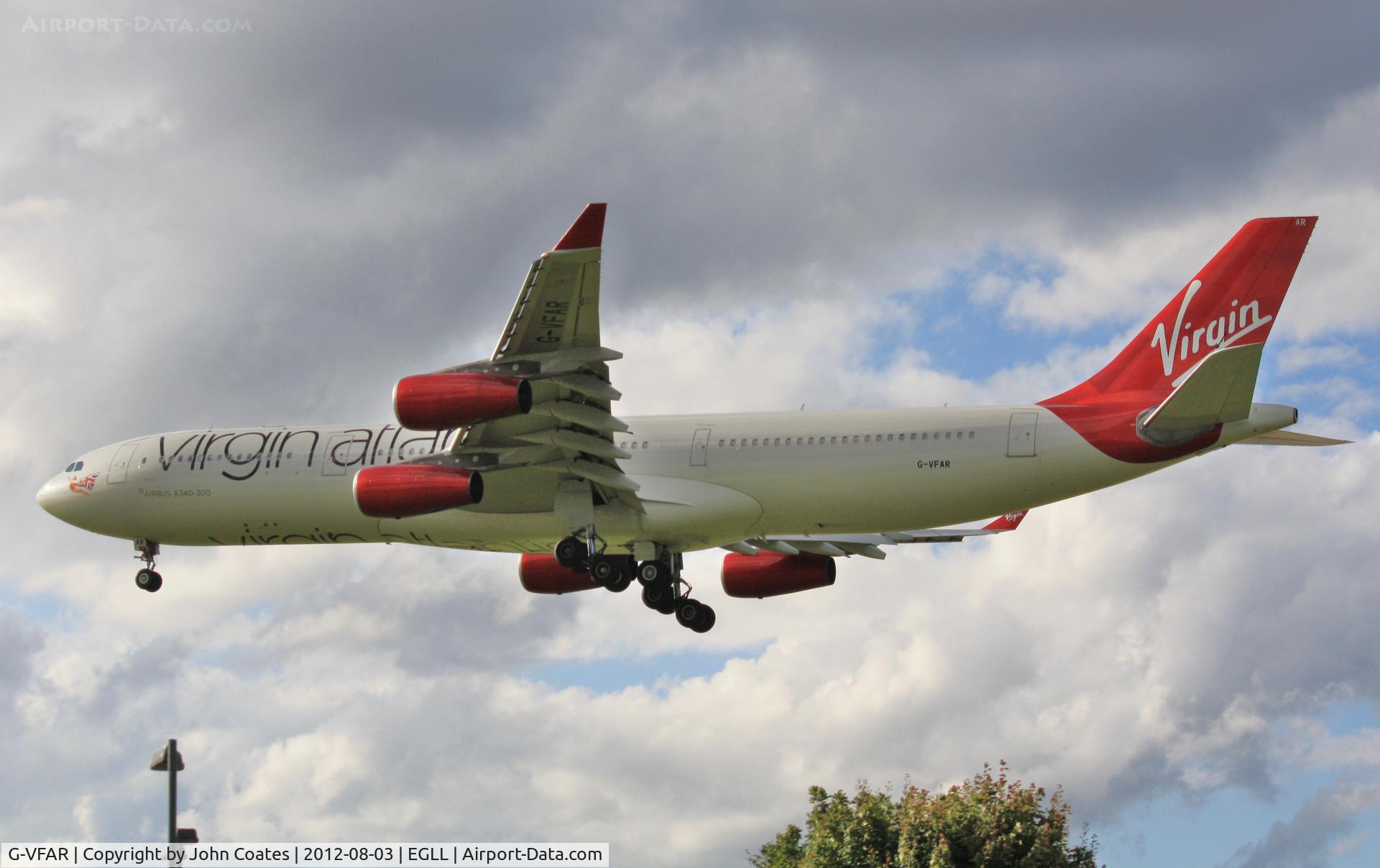 G-VFAR, 1998 Airbus A340-313X C/N 225, Finals 27L