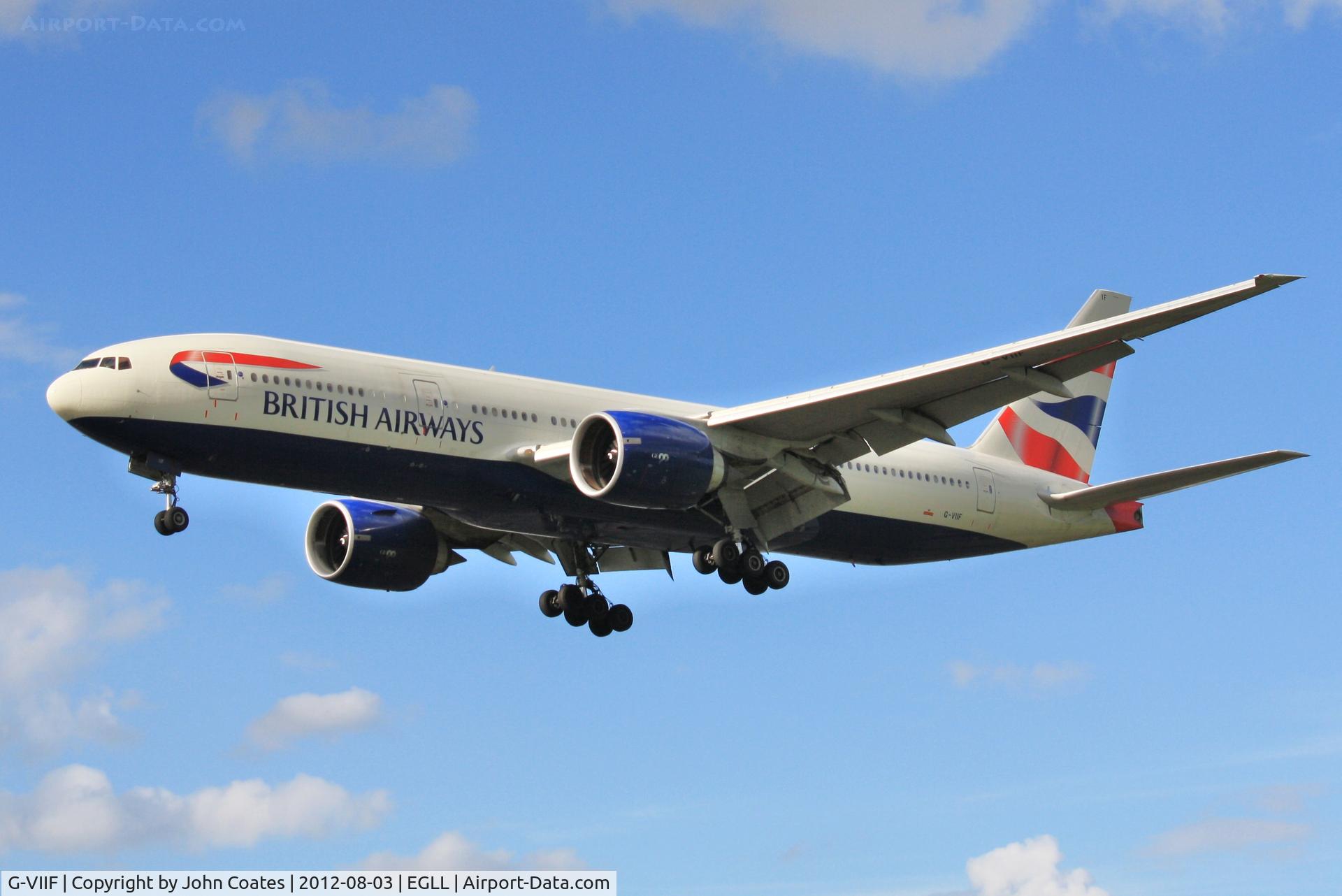 G-VIIF, 1997 Boeing 777-236 C/N 27488, Finals 27L