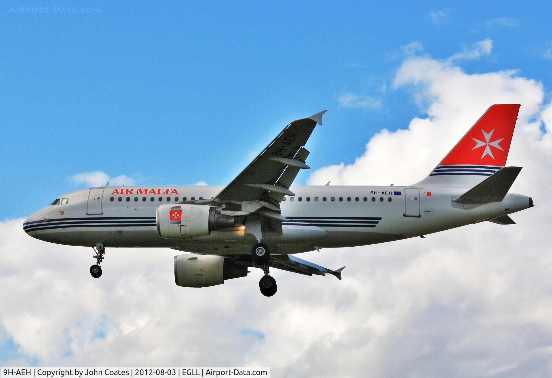 9H-AEH, 2004 Airbus A319-111 C/N 2122, Arrives 27L