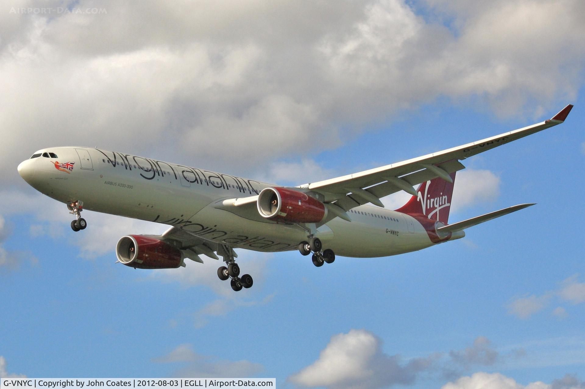 G-VNYC, 2012 Airbus A330-343X C/N 1315, Approach 27L