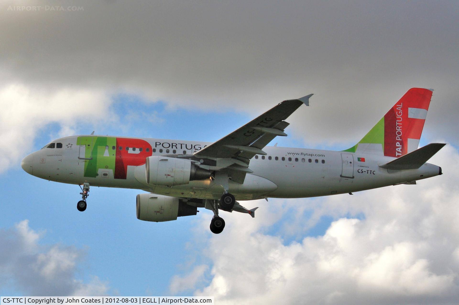 CS-TTC, 1997 Airbus A319-111 C/N 763, Finals 27L