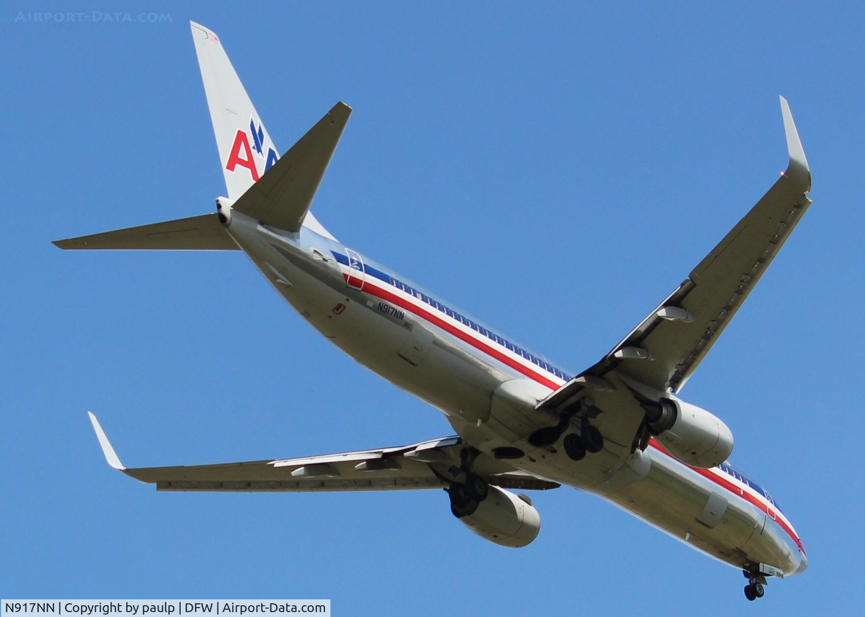 N917NN, 2013 Boeing 737-823 C/N 29572, At DFW.