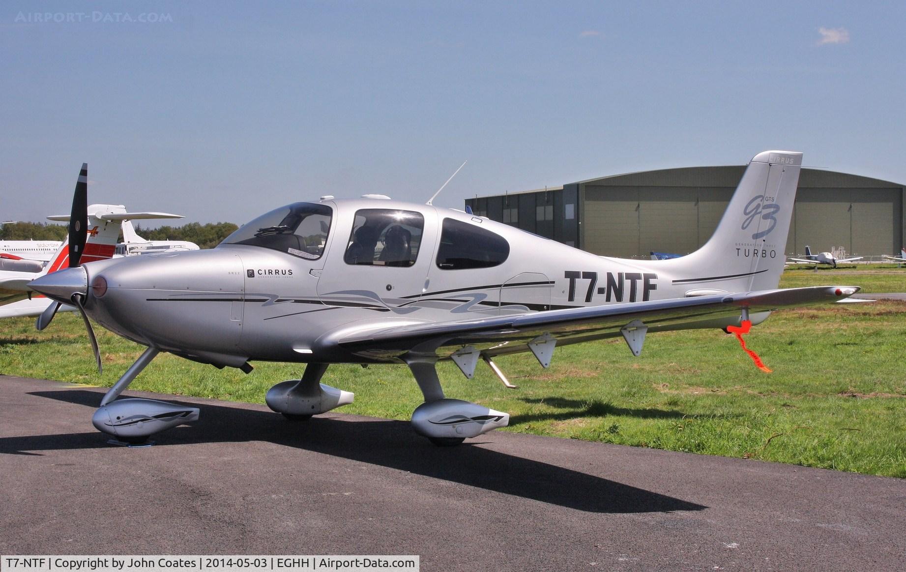 T7-NTF, 2008 Cirrus SR22 G3 GTS Turbo C/N 3091, ex TC-NTF at BHL