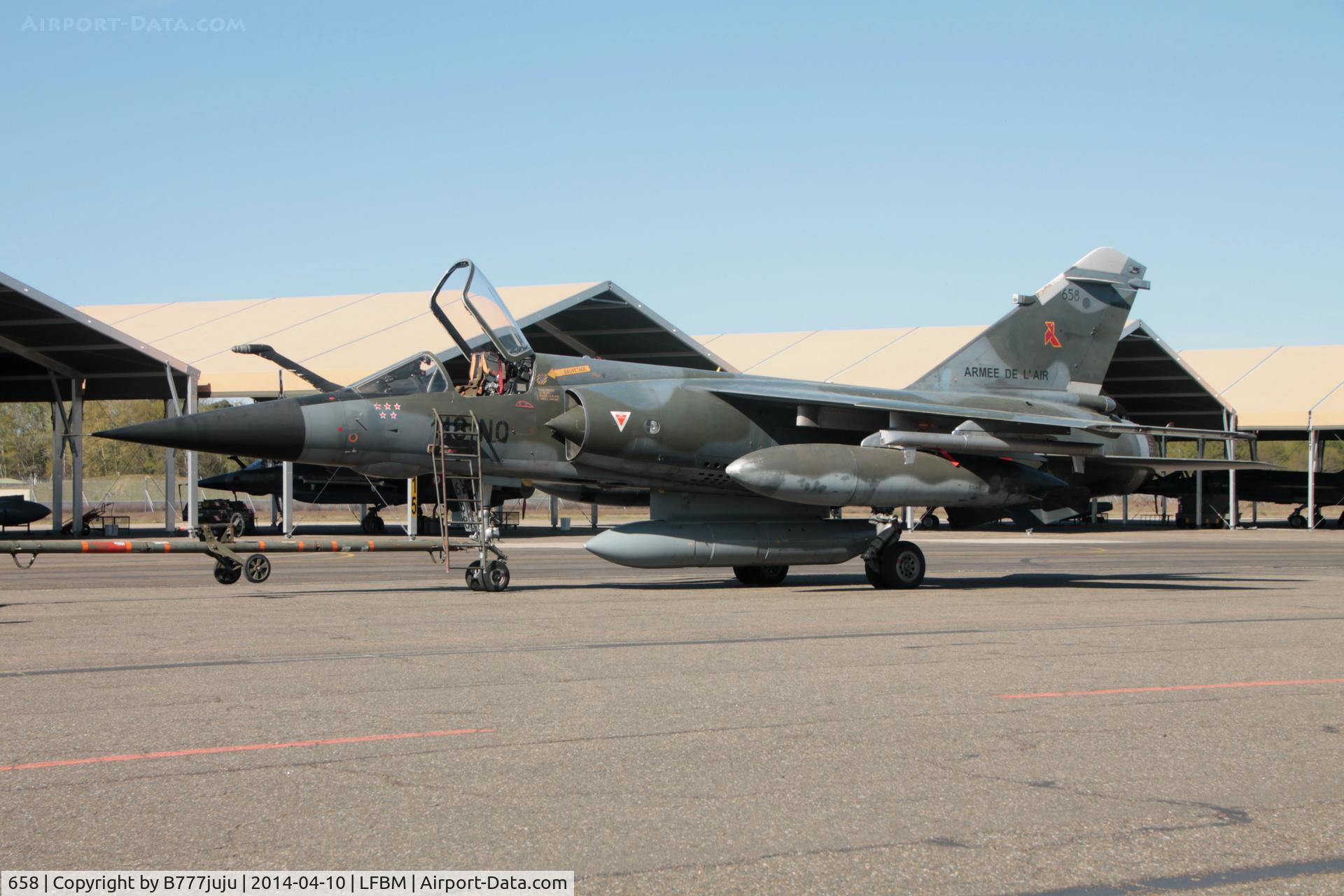 658, Dassault Mirage F.1CR C/N 648, at Mont de Marsan