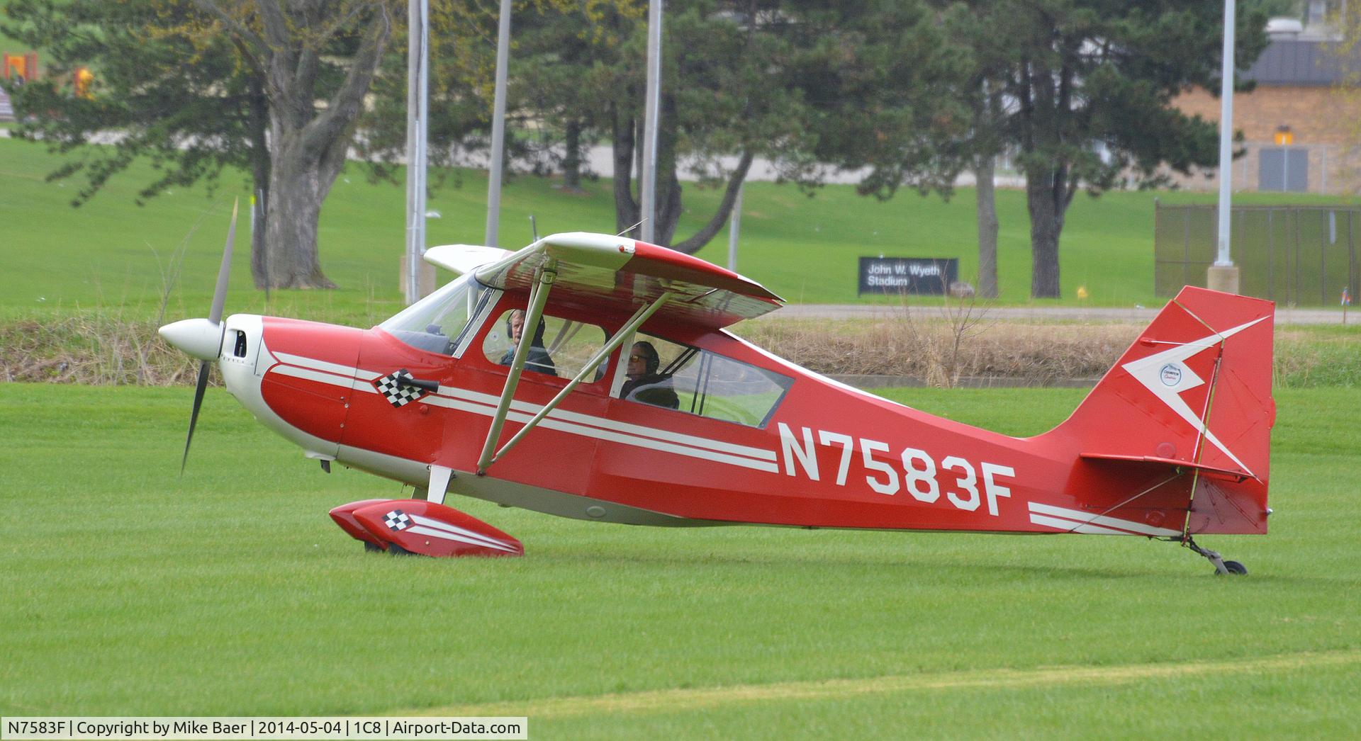 N7583F, 1970 Champion 7ECA Citabria C/N 739-70, N7583F @ 1C8