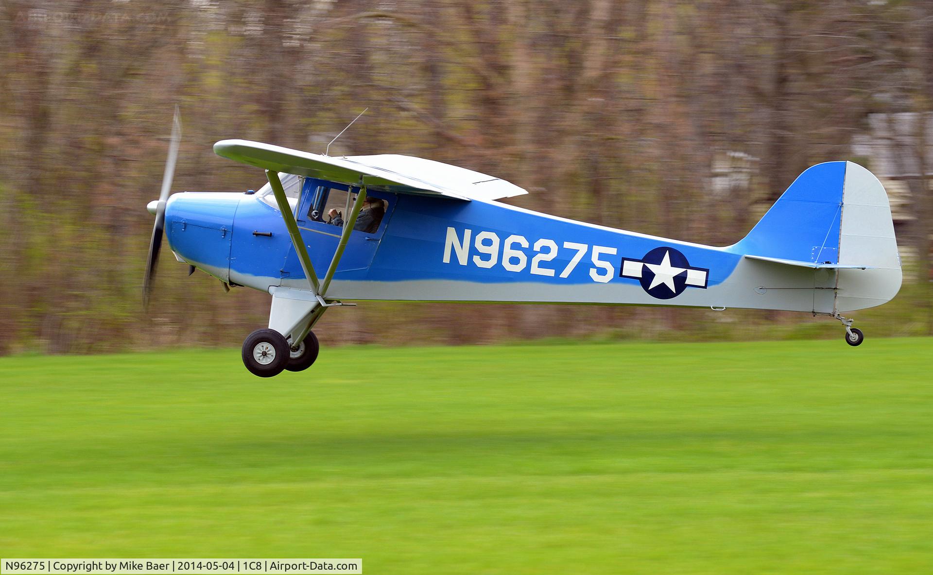 N96275, 1946 Taylorcraft BC12-D C/N 8575, N96275 @ 1C8