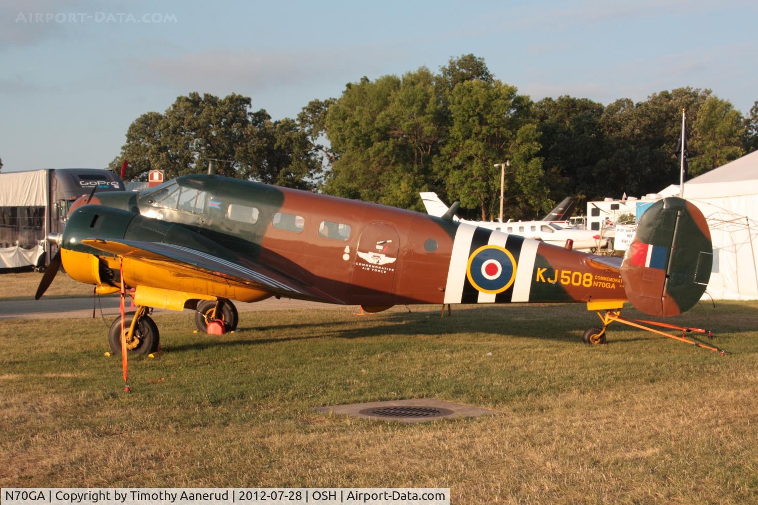 N70GA, 1946 Beech D18S C/N A-177, (KJ508 Bucket of Bolts), 1946 Beech D18S, c/n: A-177