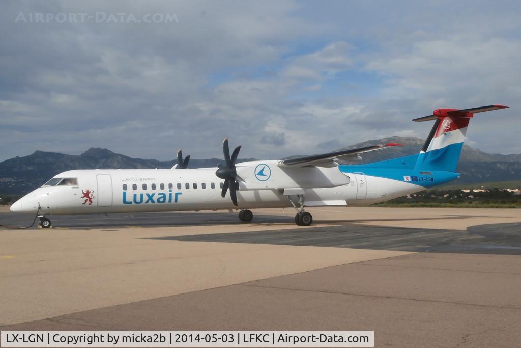LX-LGN, 2012 De Havilland Canada DHC-8-402Q Dash 8 C/N 4426, Parked