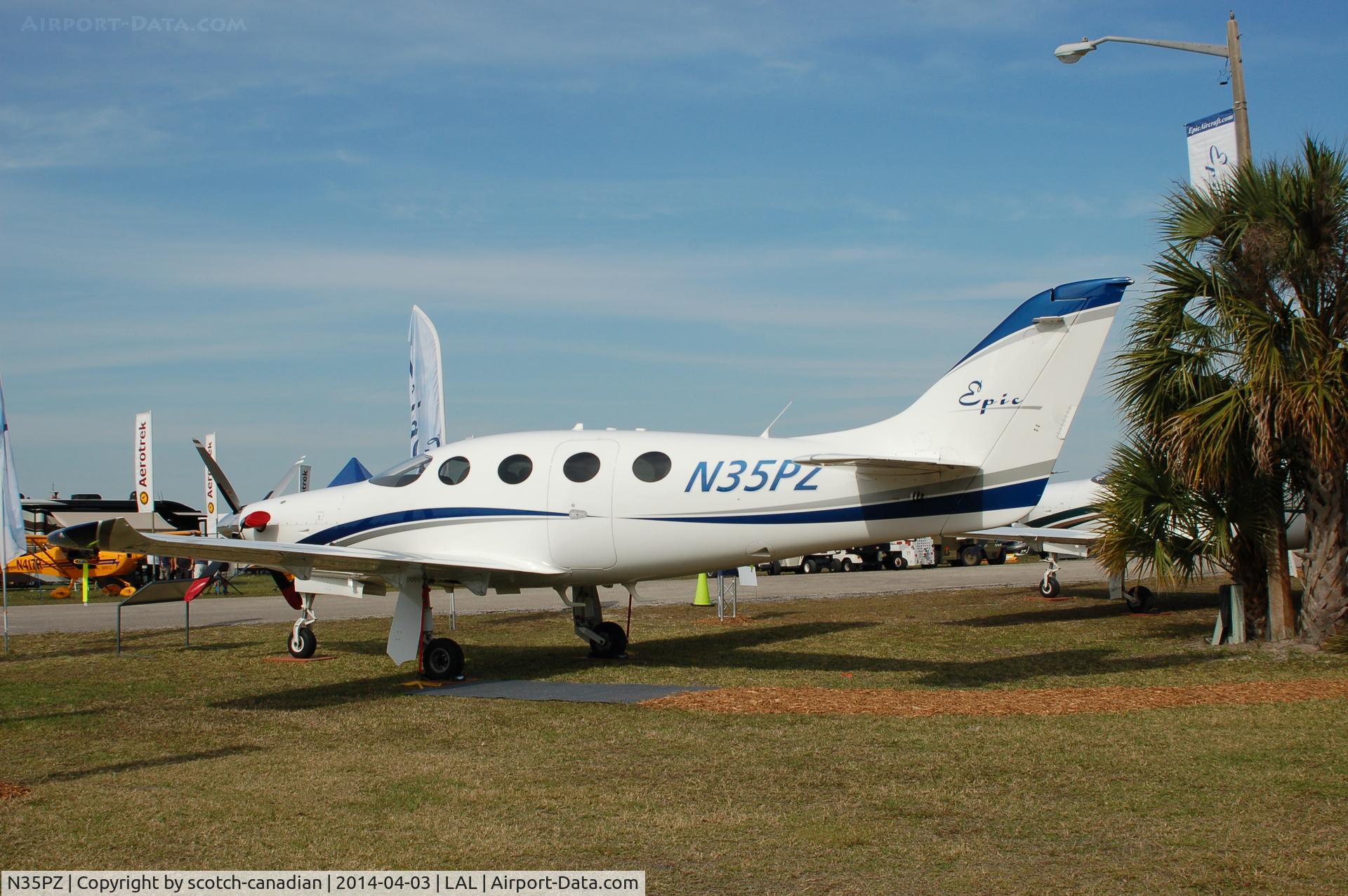 N35PZ, 2012 AIR Epic LT C/N 034, AIR EPIC LT, N35PZ, at 2014 Sun n Fun, Lakeland Linder Regional Airport, Lakeland, FL