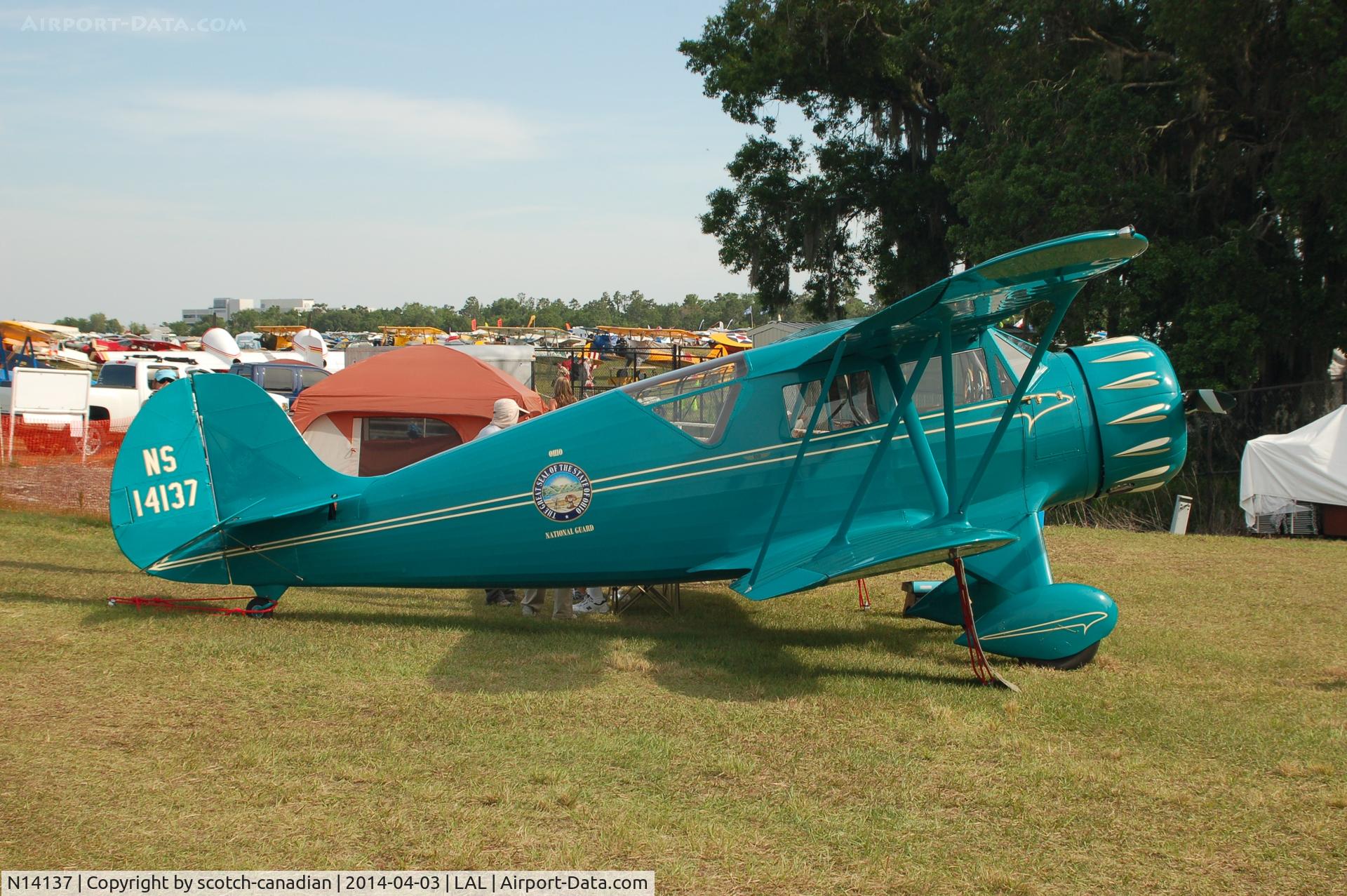 N14137, 1934 Waco YKC C/N 4223, 1934 Waco YKC, N14137, at 2014 Sun n Fun, Lakeland Linder Regional Airport, Lakeland, FL