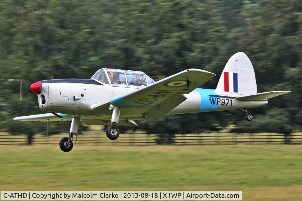 G-ATHD, 1953 De Havilland DHC-1 Chipmunk T.10 C/N C1/0837, De Havilland DHC-1 Chipmunk Mk22 at The De Havilland Moth Club's 28th International Moth Rally at Woburn Abbey. August 2013.