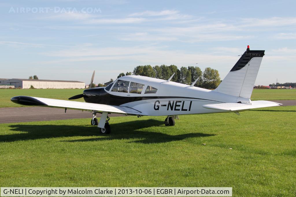 G-NELI, 1968 Piper PA-28R-180 Cherokee Arrow C/N 28R-31011, Piper PA-28R-180 Cherokee Arrow  at The Real Aeroplane Club's Pre-Hibernation Fly-In, Breighton Airfield, October 2013.