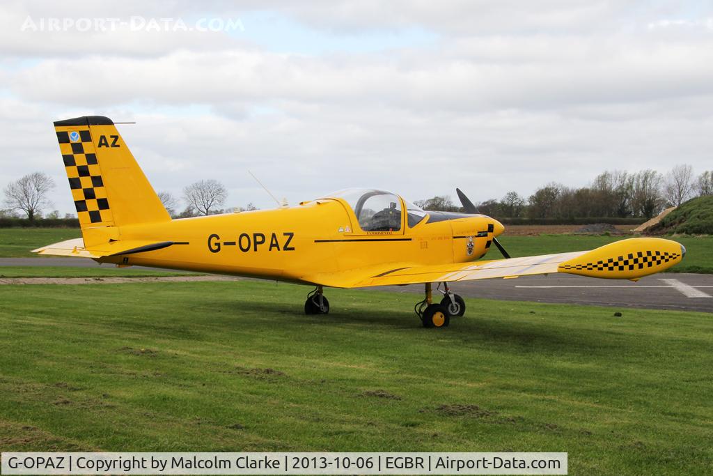 G-OPAZ, 2001 Pazmany PL-2 C/N PFA 069-10673, Pazmany PL-2 at The Real Aeroplane Club's Pre-Hibernation Fly-In, Breighton Airfield, October 2013.