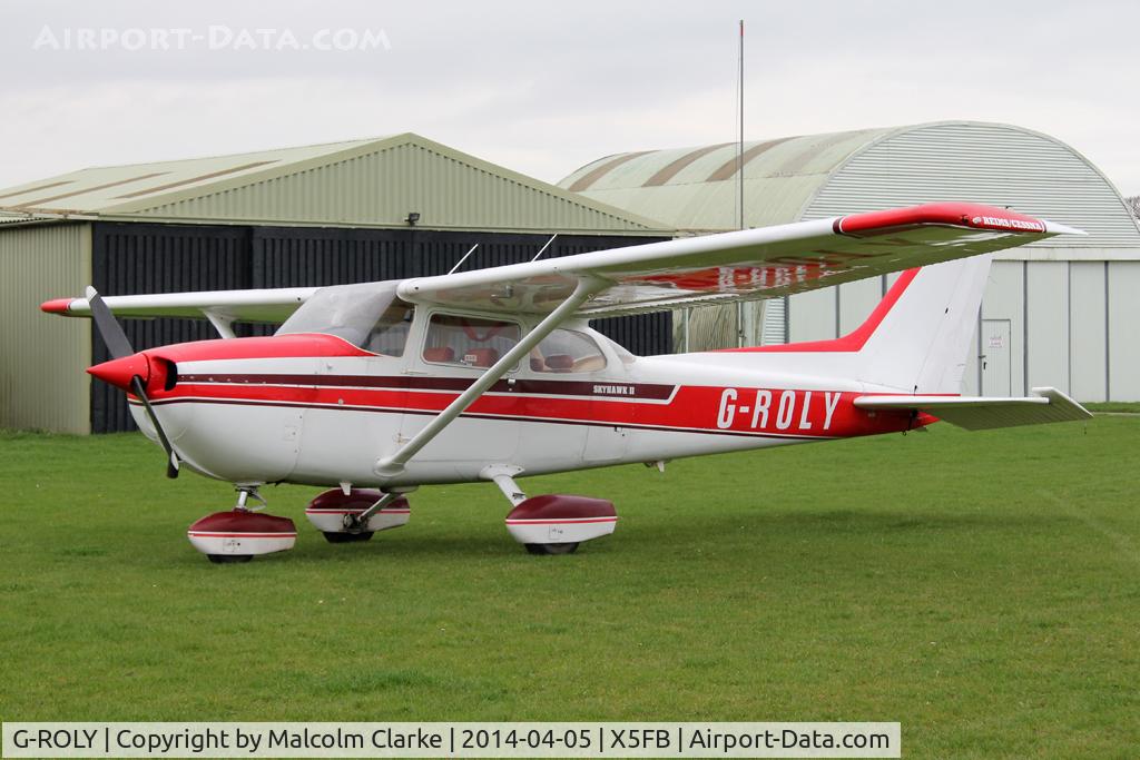G-ROLY, 1980 Reims F172N Skyhawk C/N 1945, Reims F172M, Fishburn Airfield UK, April 2014.