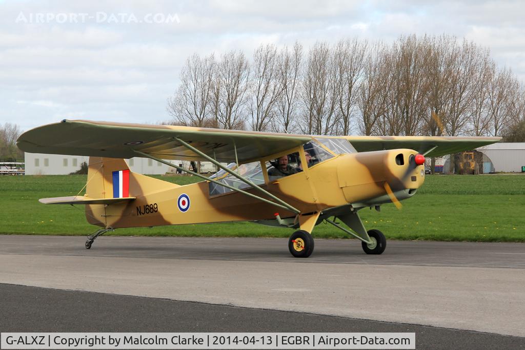 G-ALXZ, 1944 Taylorcraft Auster Mk.5/150 C/N 1082, Taylorcraft Auster Mk.5-150 at The Real Aeroplane Club's Early Bird Fly-In, Breighton Airfield, April 2014.