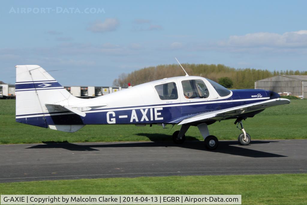 G-AXIE, 1969 Beagle B-121 Pup Series 2 (Pup 150) C/N B121-087, Beagle B-121 Pup Series 2 at The Real Aeroplane Club's Early Bird Fly-In, Breighton Airfield, April 2014.