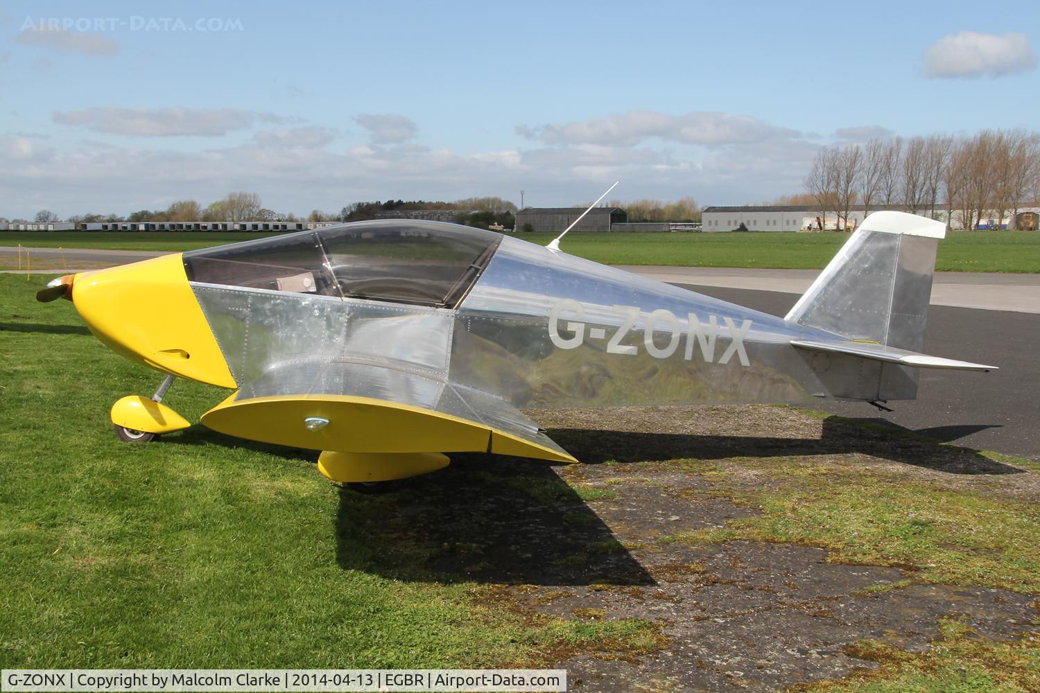 G-ZONX, 2007 Sonex Sonex C/N PFA 337-14689, Sonex at The Real Aeroplane Club's Early Bird Fly-In, Breighton Airfield, April 2014.