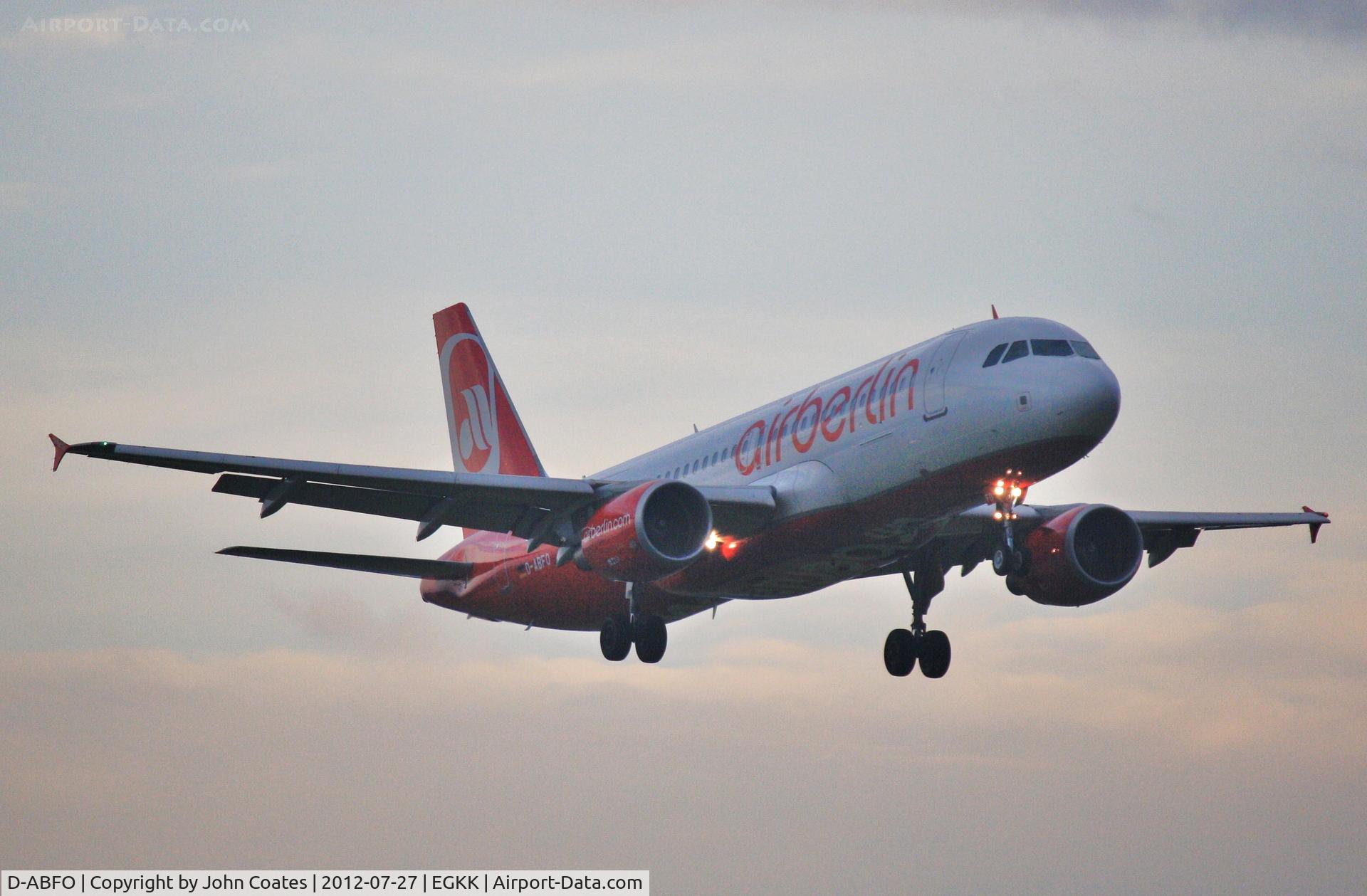 D-ABFO, 2010 Airbus A320-214 C/N 4564, Dawn arrival