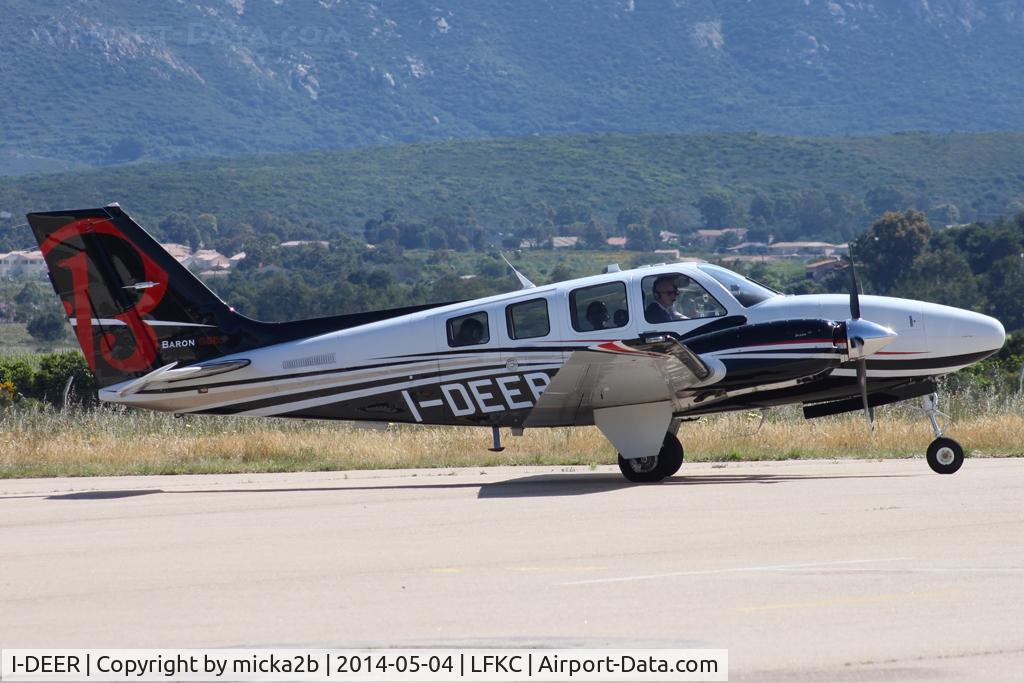 I-DEER, Hawker Beechcraft Corp G58 Baron C/N TH-2350, Taxiing