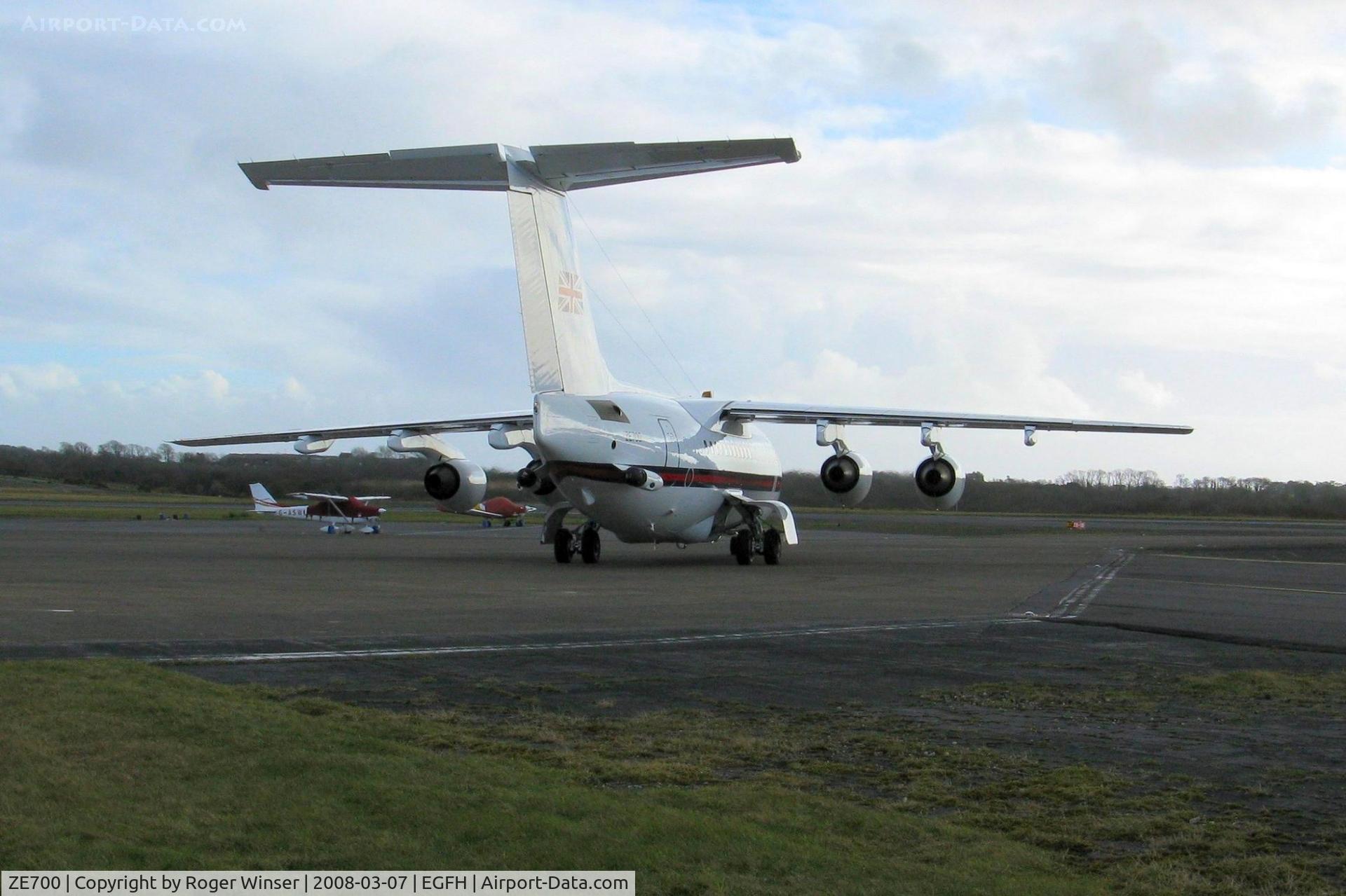 ZE700, 1984 British Aerospace BAe.146-100 CC.2 C/N E1021, Visiting aircraft operated by 32 (The Royal) Squadron RAF.