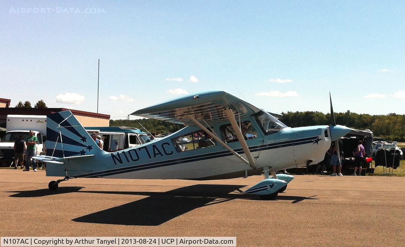 N107AC, 1991 American Champion 8KCAB Super Decathlon C/N 650-91, Taxiing to takeoff after UCP Wheels and Wings Airshow