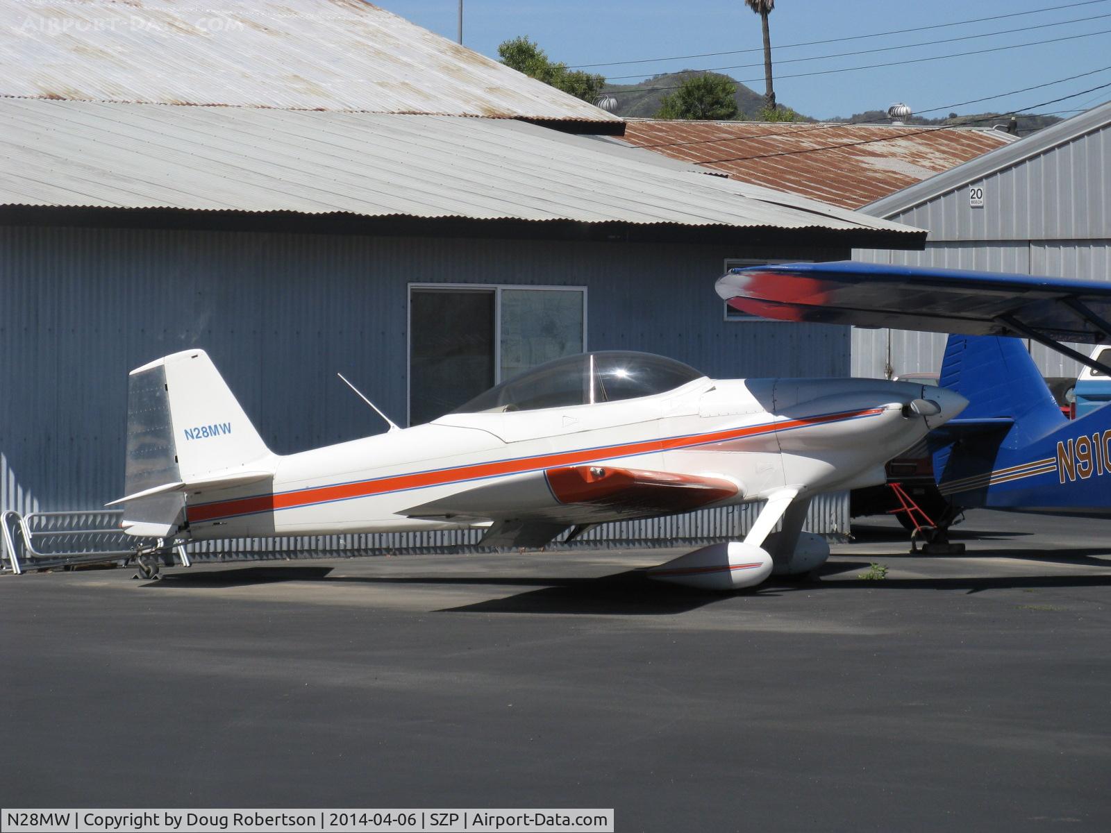 N28MW, 1986 Vans RV-4 C/N 1067, 1986 Waldorf VAN's RV-4, Lycoming O-320