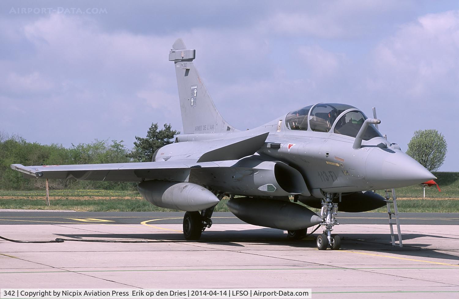 342, Dassault Rafale B C/N 342, Rafale B 342/113-FI is assigned to EC01.091.