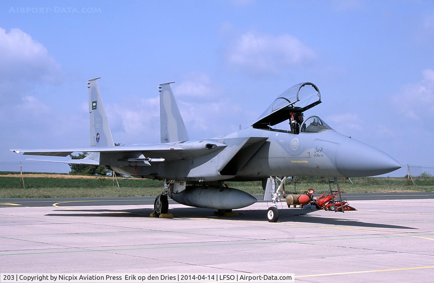 203, McDonnell Douglas F-15C Eagle C/N 0780/034, RSAAF, 2 sqn, F-15C seen here at Nancy AB, France, during the exercise Green Shield 2014