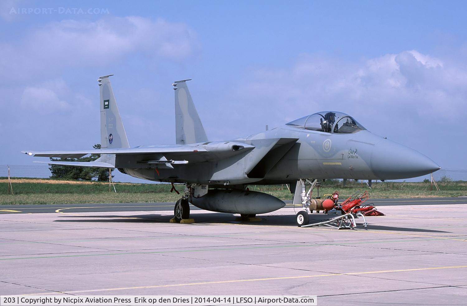 203, McDonnell Douglas F-15C Eagle C/N 0780/034, Saudi Arabia AF F-15C 203 was obtained from the USAF where it flew as 80-0095