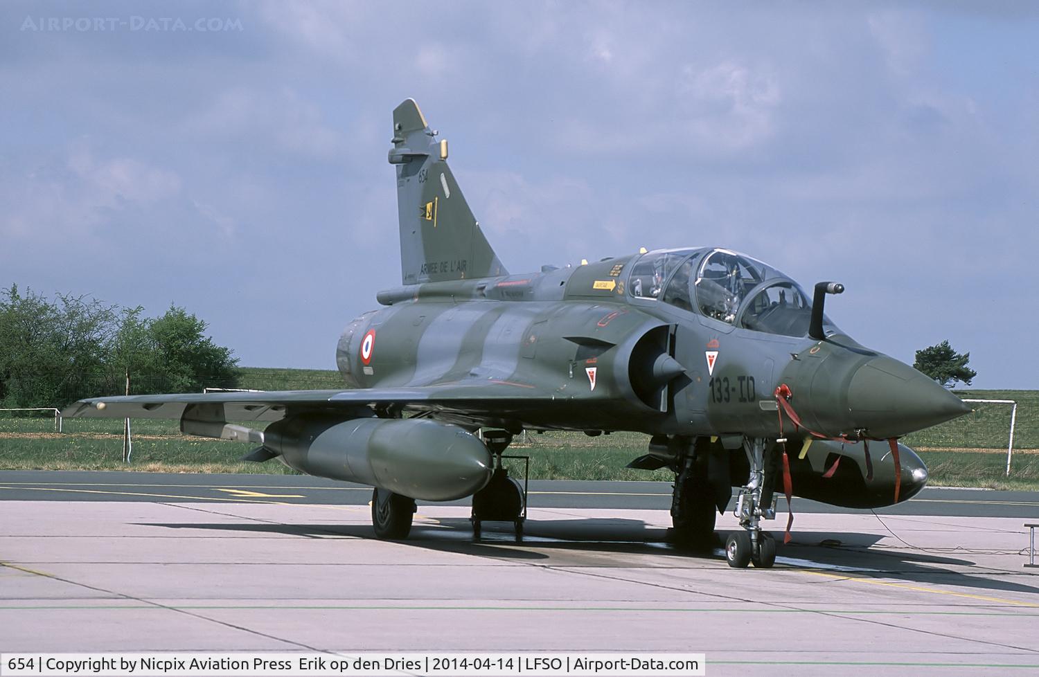 654, Dassault Mirage 2000D C/N 654, 654/133-ID is a Mirage-2000D assigned to the host unit of Green Shield 2014: EC01.003
