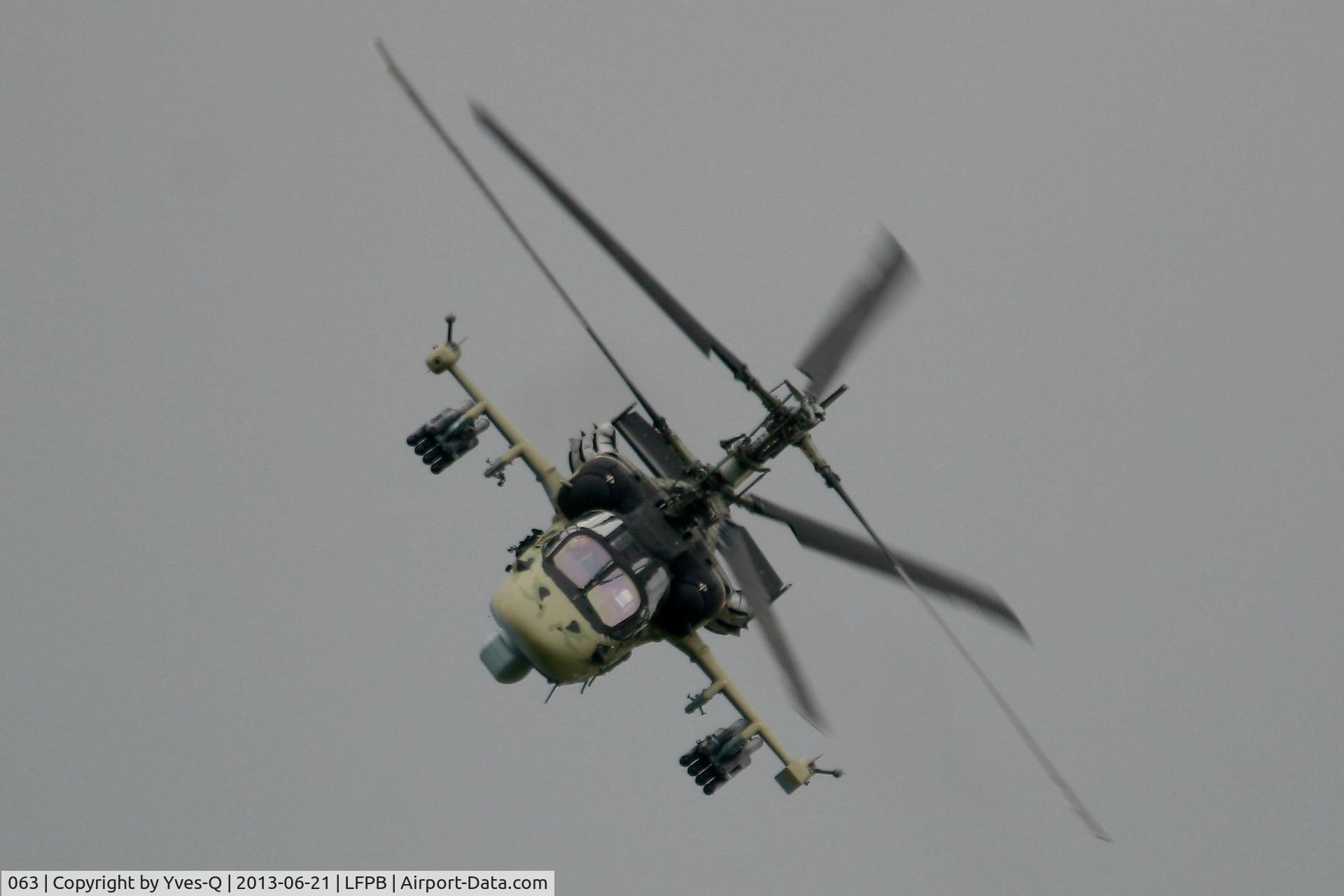 063, Kamov Ka-52 Alligator C/N 3538264800003, Kamov Ka-52 Alligator, Solo display, Paris-Le Bourget Air Show 2013