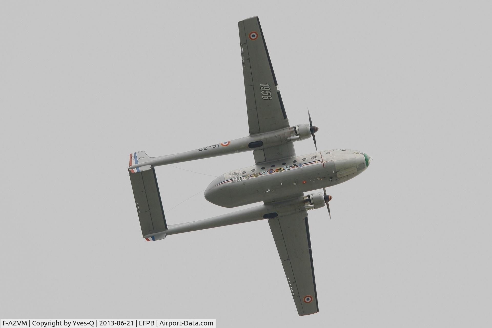 F-AZVM, 1956 Nord N-2501F Noratlas C/N 105, Nord N-2501F Noratlas, Solo display, Paris-Le Bourget Air Show 2013