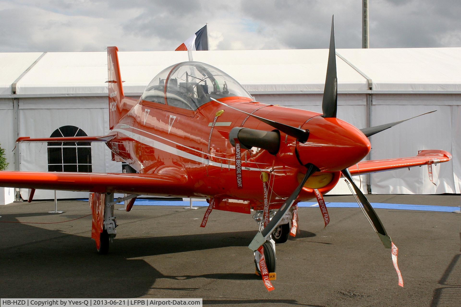 HB-HZD, 2007 Pilatus PC-21 C/N 102, Pilatus PC-21, Static Display Pilatus Area, Paris-Le Bourget Air Show 2013