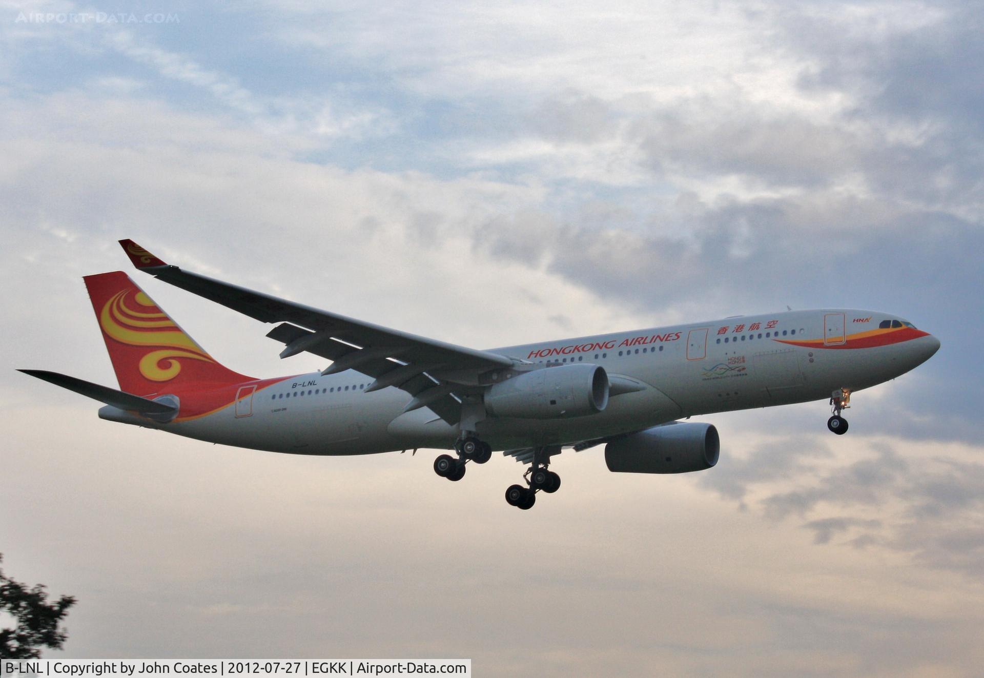 B-LNL, 2012 Airbus A330-243 C/N 1322, Early morning arrival