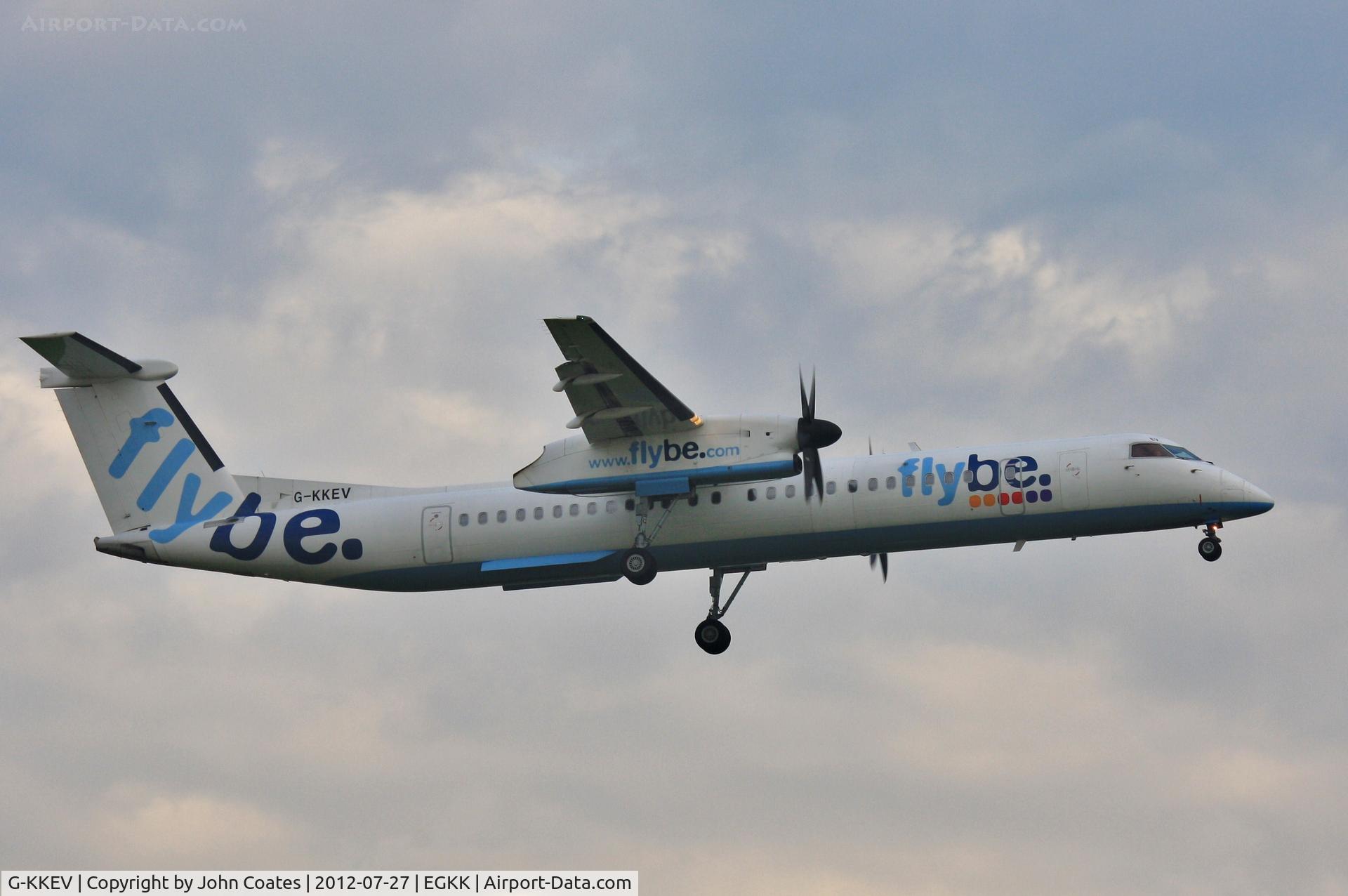 G-KKEV, 2008 De Havilland Canada DHC-8-402Q Dash 8 C/N 4201, Early a.m. arrival