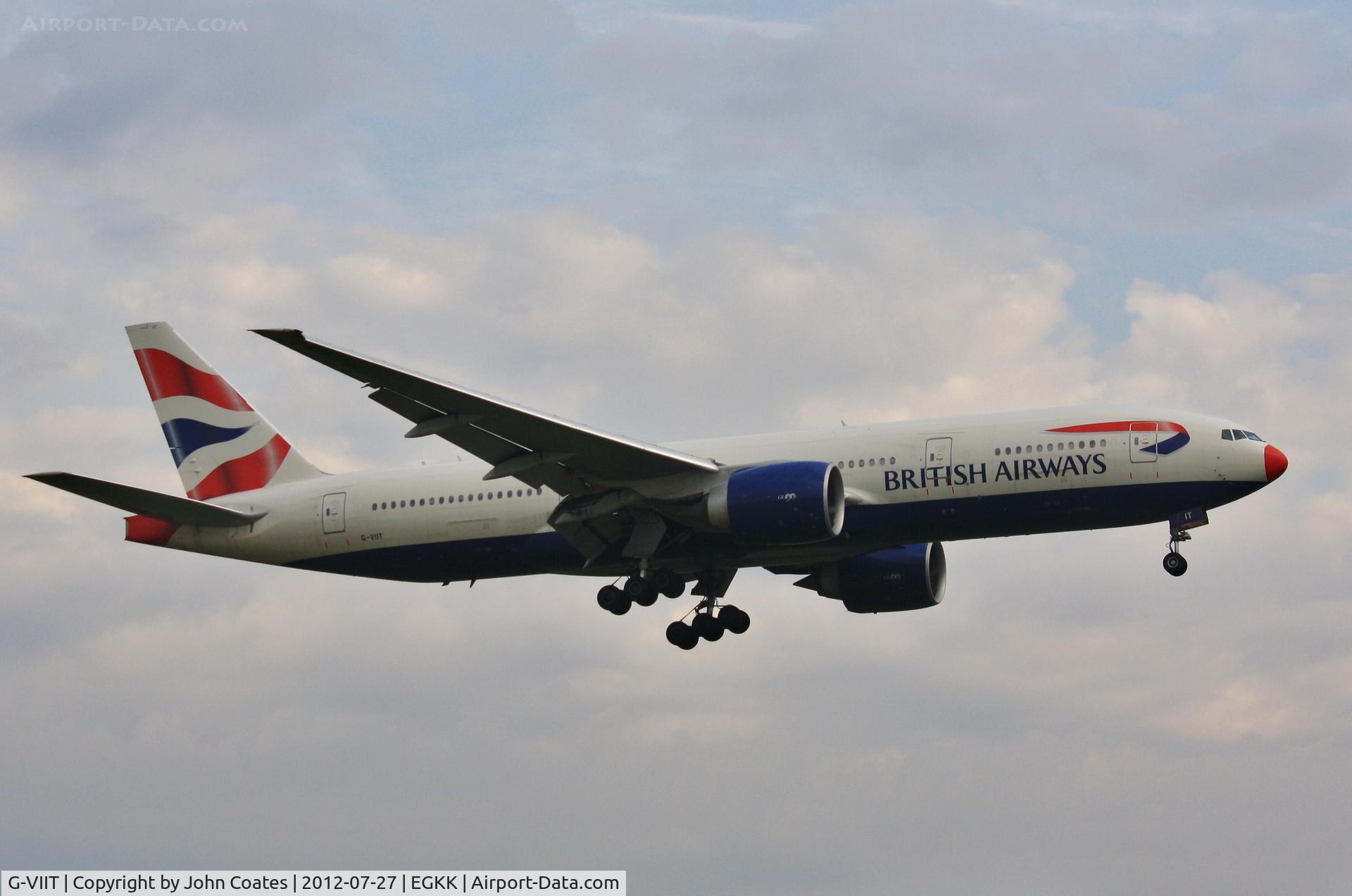 G-VIIT, 1999 Boeing 777-236 C/N 29962, arriving 08