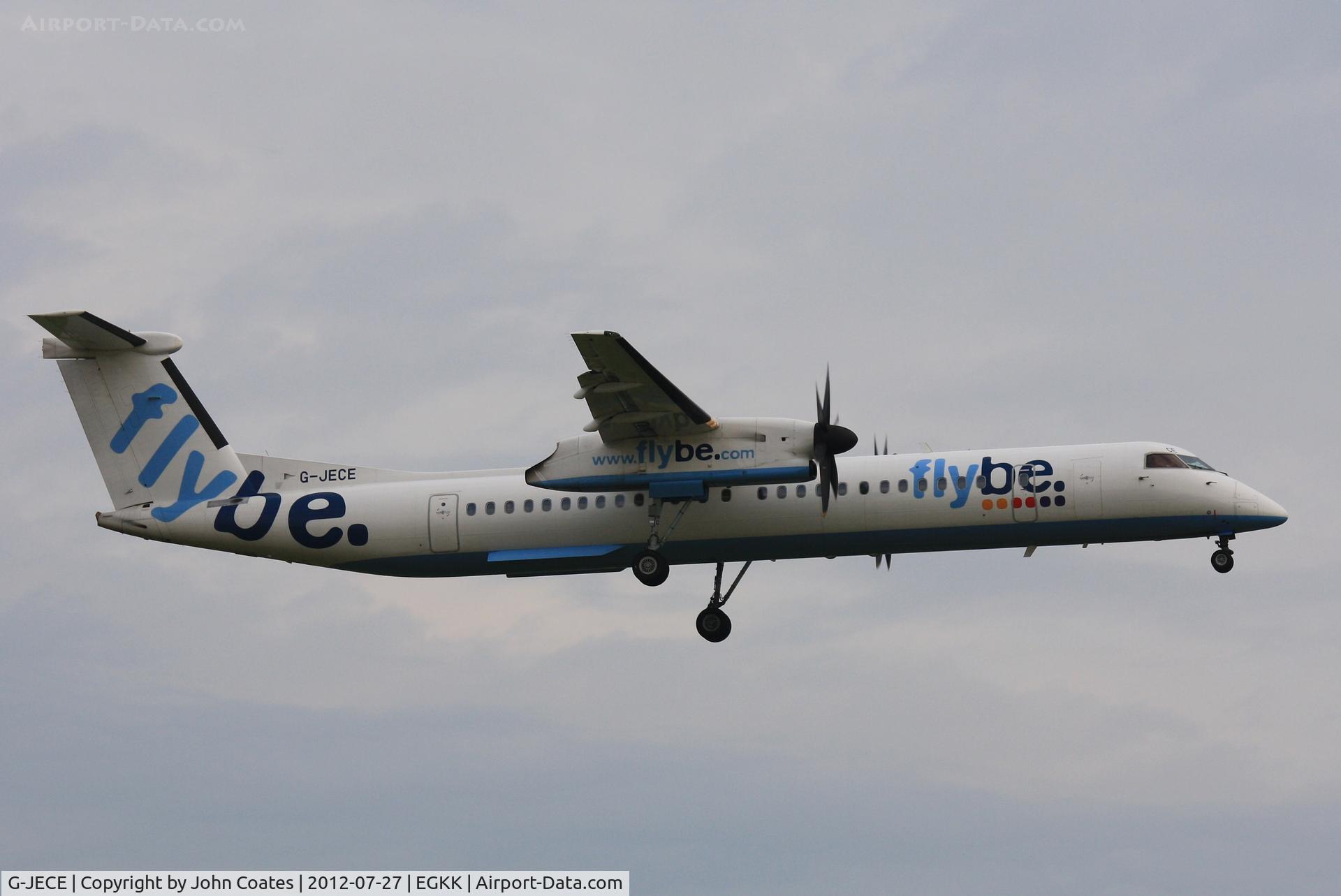G-JECE, 2004 De Havilland Canada DHC-8-402Q Dash 8 C/N 4094, Arriving 08