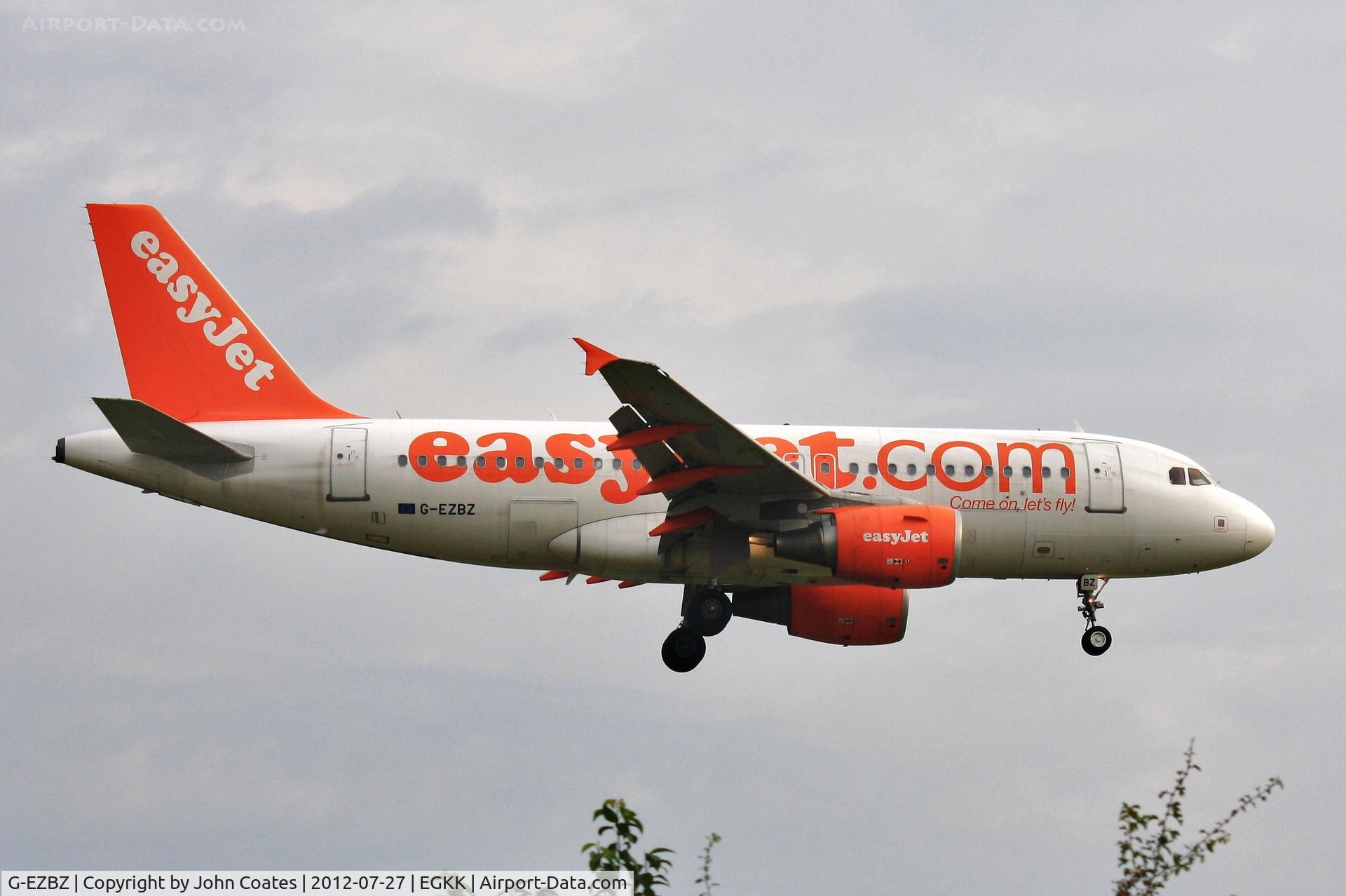 G-EZBZ, 2007 Airbus A319-111 C/N 3184, Arriving 08