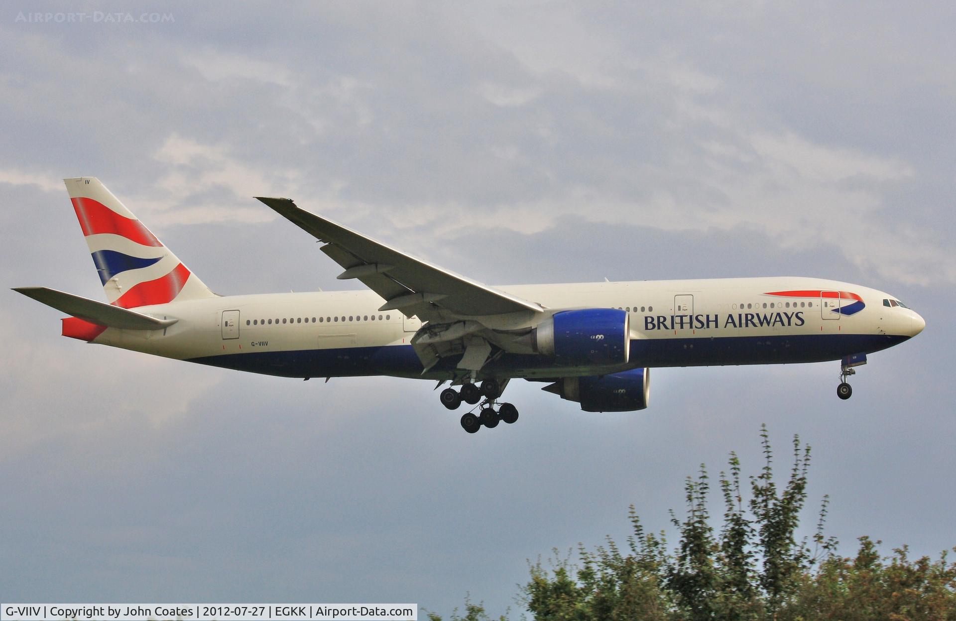 G-VIIV, 1999 Boeing 777-236 C/N 29964, Arriving 08